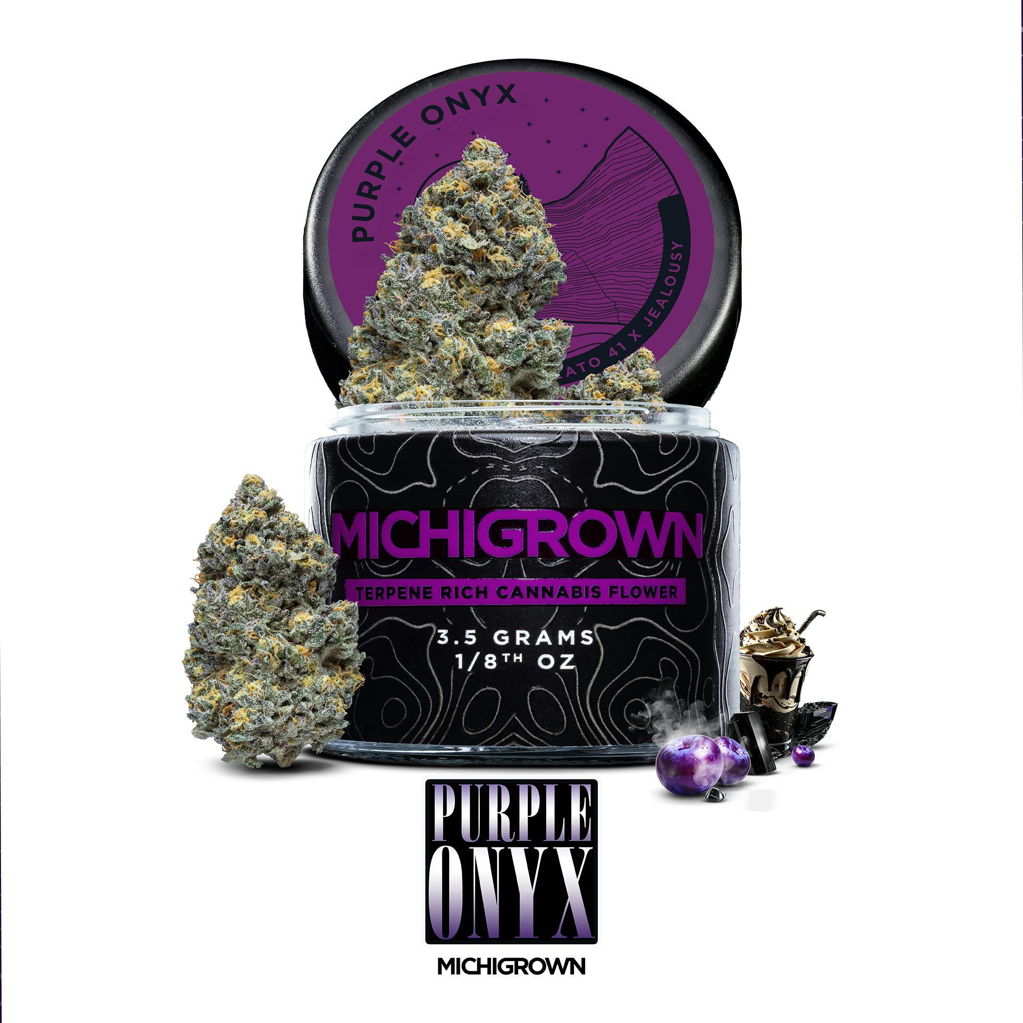PURPLE ONXY - 3.5 GRAMS - PREMIUM FLOWER - JARS by MICHIGROWN