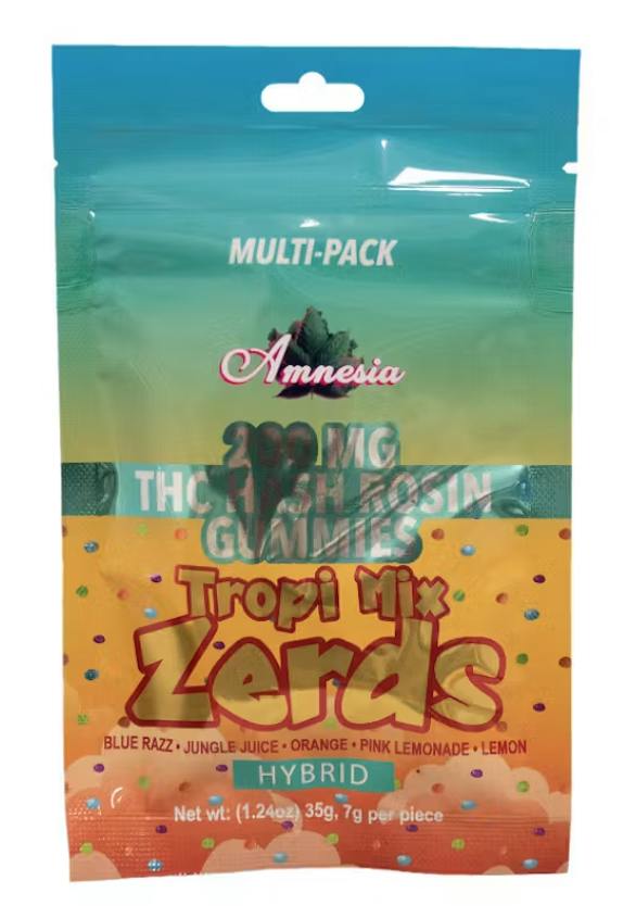 Tropi Mix | Gummies | 200mg | 10pk | 20mg/ea by Amnesia MI