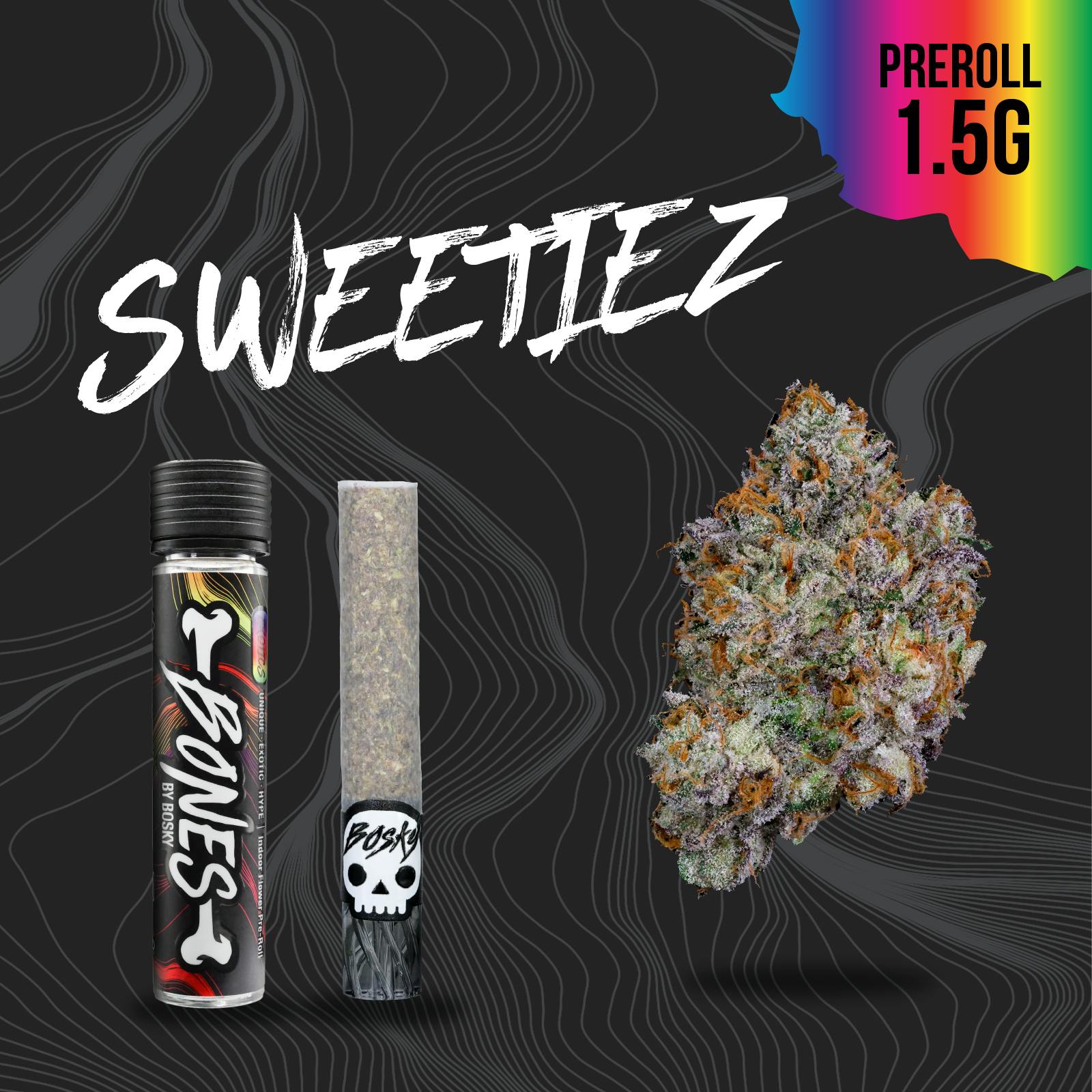 BOSKY | Sweetiez | Bones Pre-Roll | Exotics | 1.5g