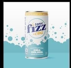Tonic Fizz Shorties | 1:1 Pina Colada | Carbonated | 10mg | 7.5 fl oz