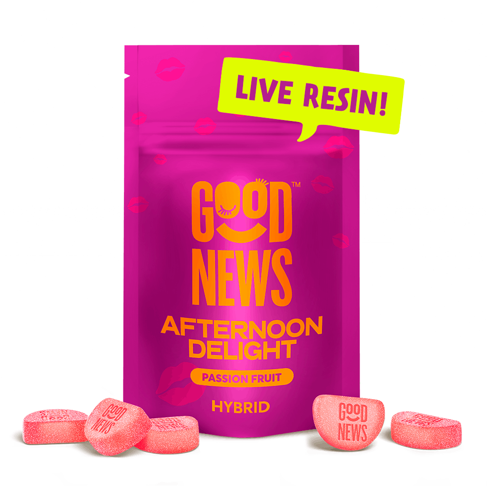 Afternoon Delight | Passionfruit Gummies | 100mg | 20ct | 5mg/ea by Good News