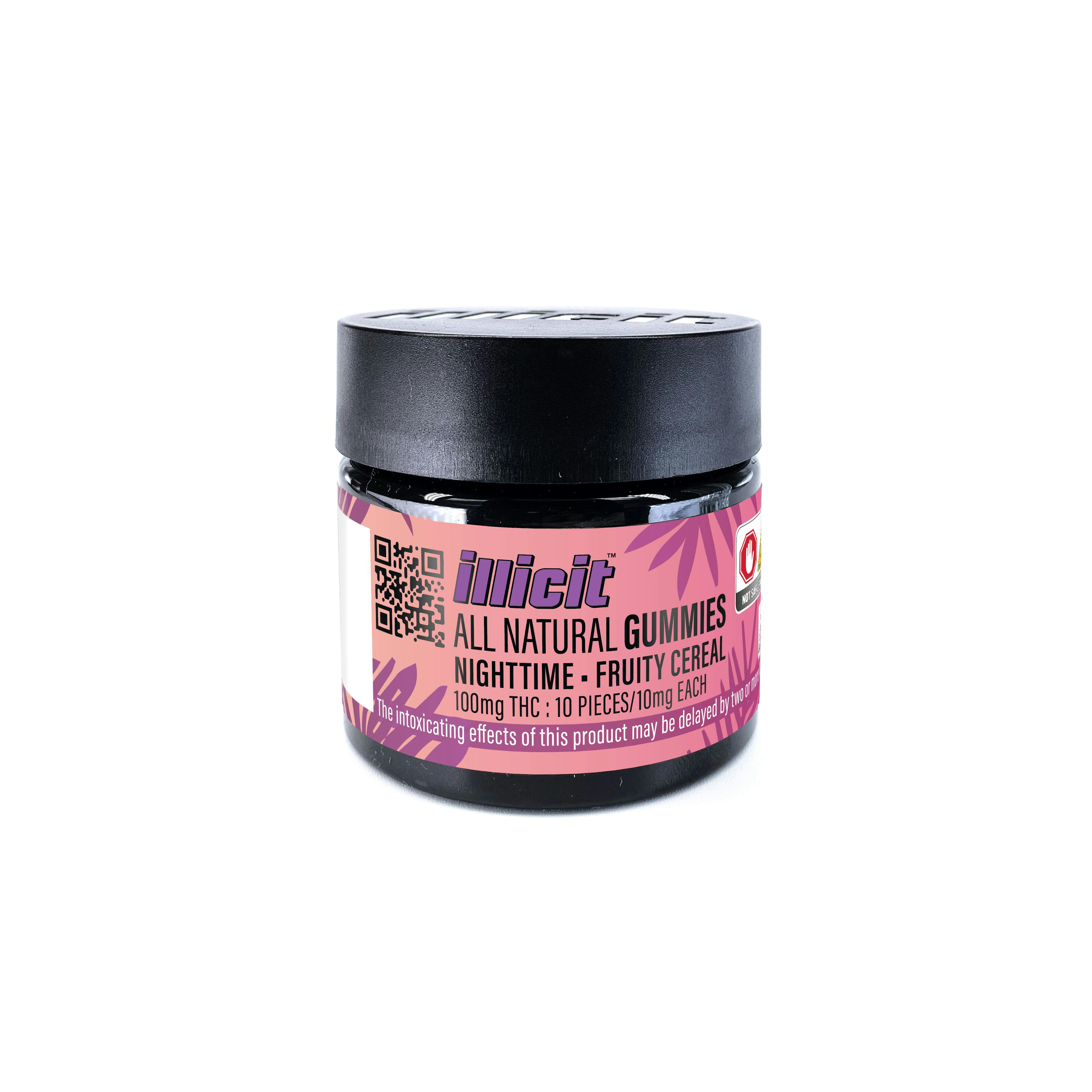 Fruity Cereal 100mg All Natural Gummies by ILLICIT