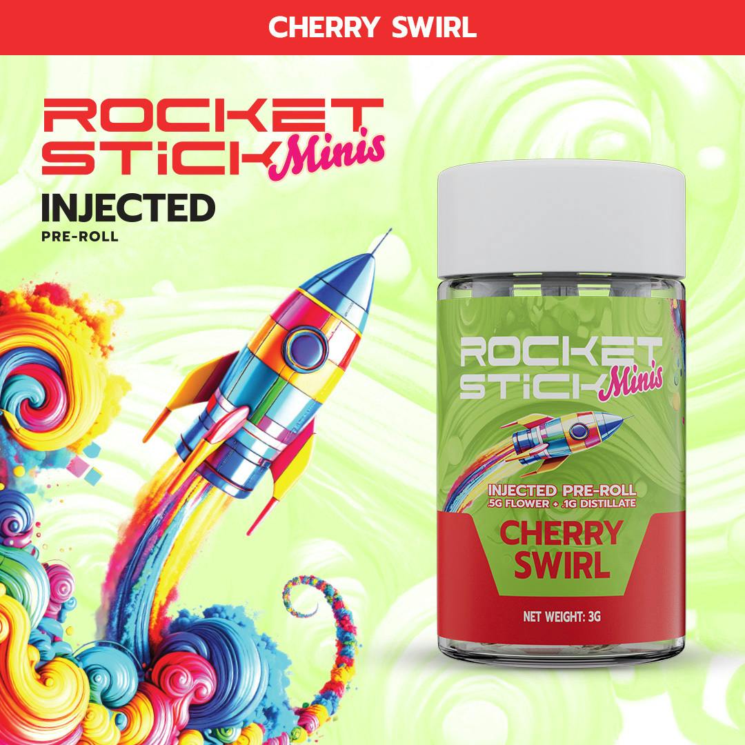Cherry Swirl | Infused Minis | 0.6g | 5pk by Rocket