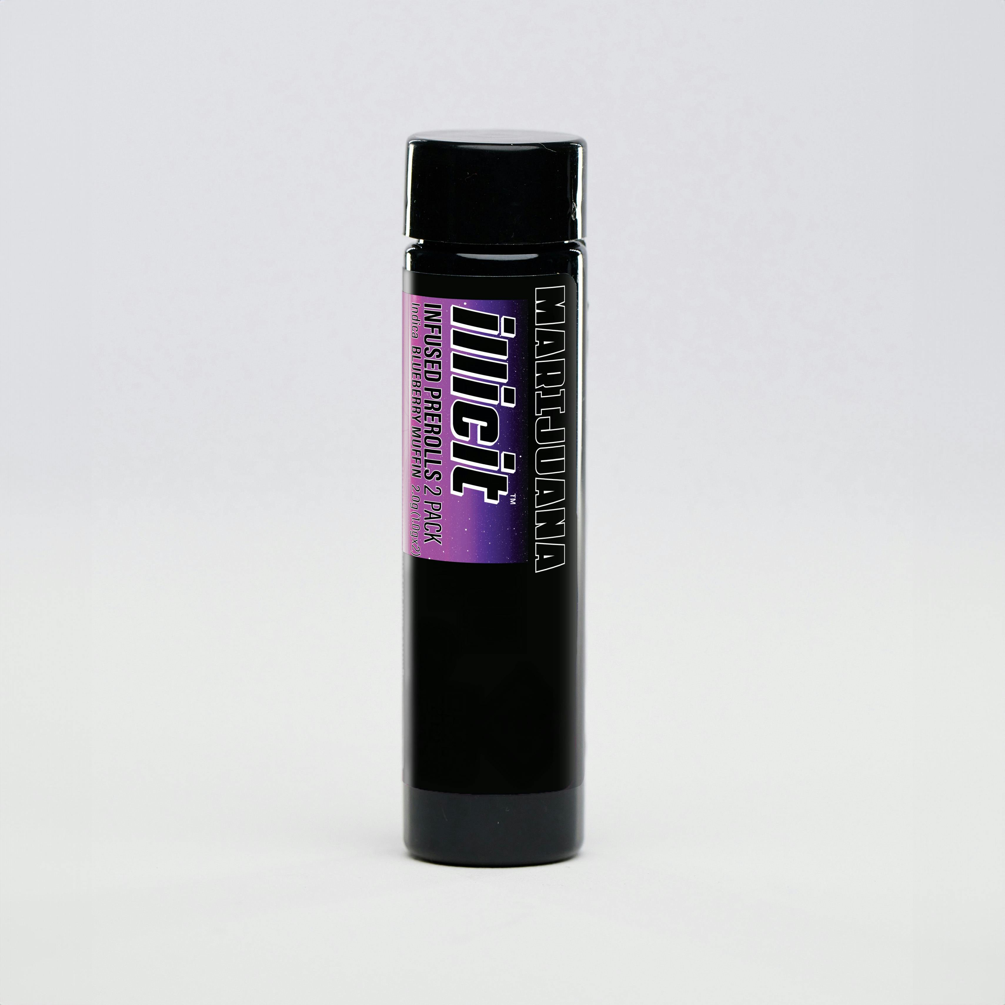Blueberry Muffin 1g Infused Preroll 2pk by ILLICIT