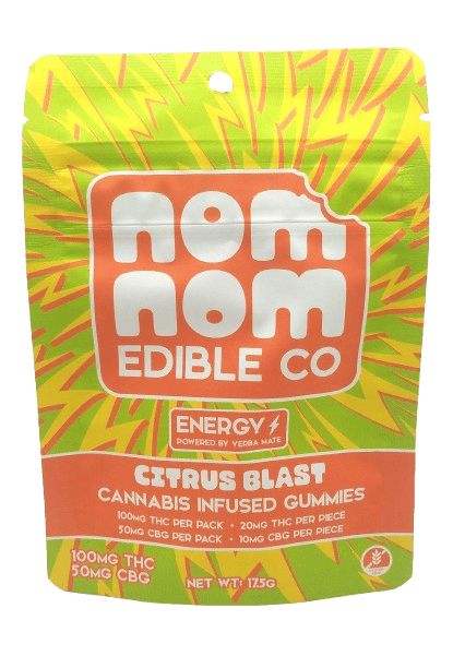 Citrus Blast | Gummies | 100mg | 5ct | 20mg/ea by Nom Nom Edible Co