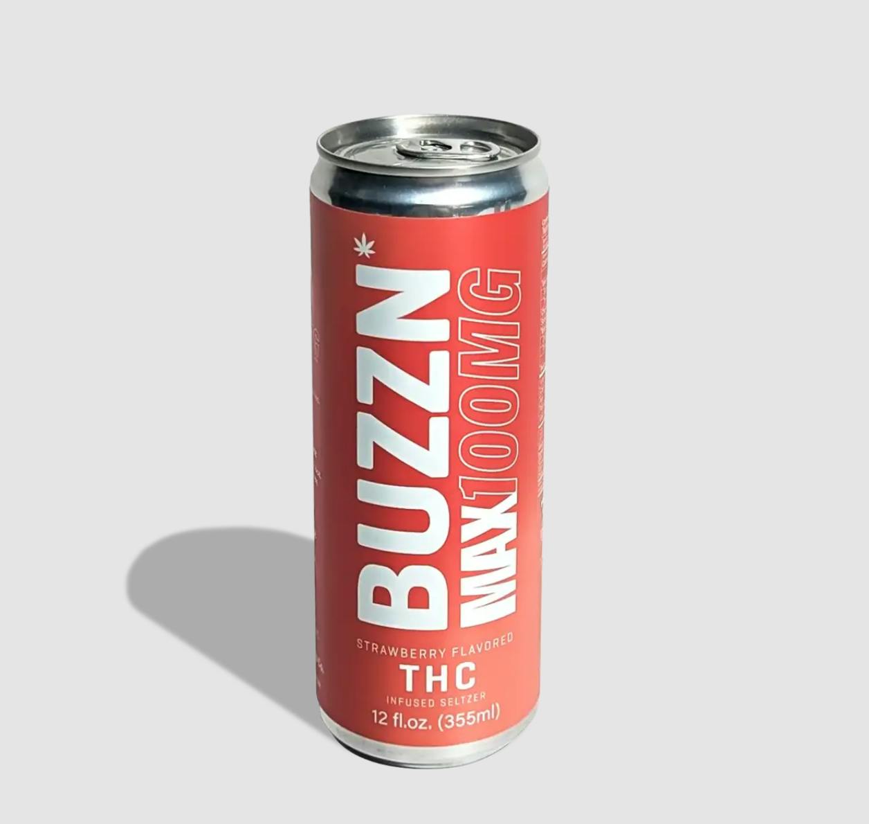 BUZZN Max Strawberry Seltzer | Carbonated | 100mg | 12 fl oz