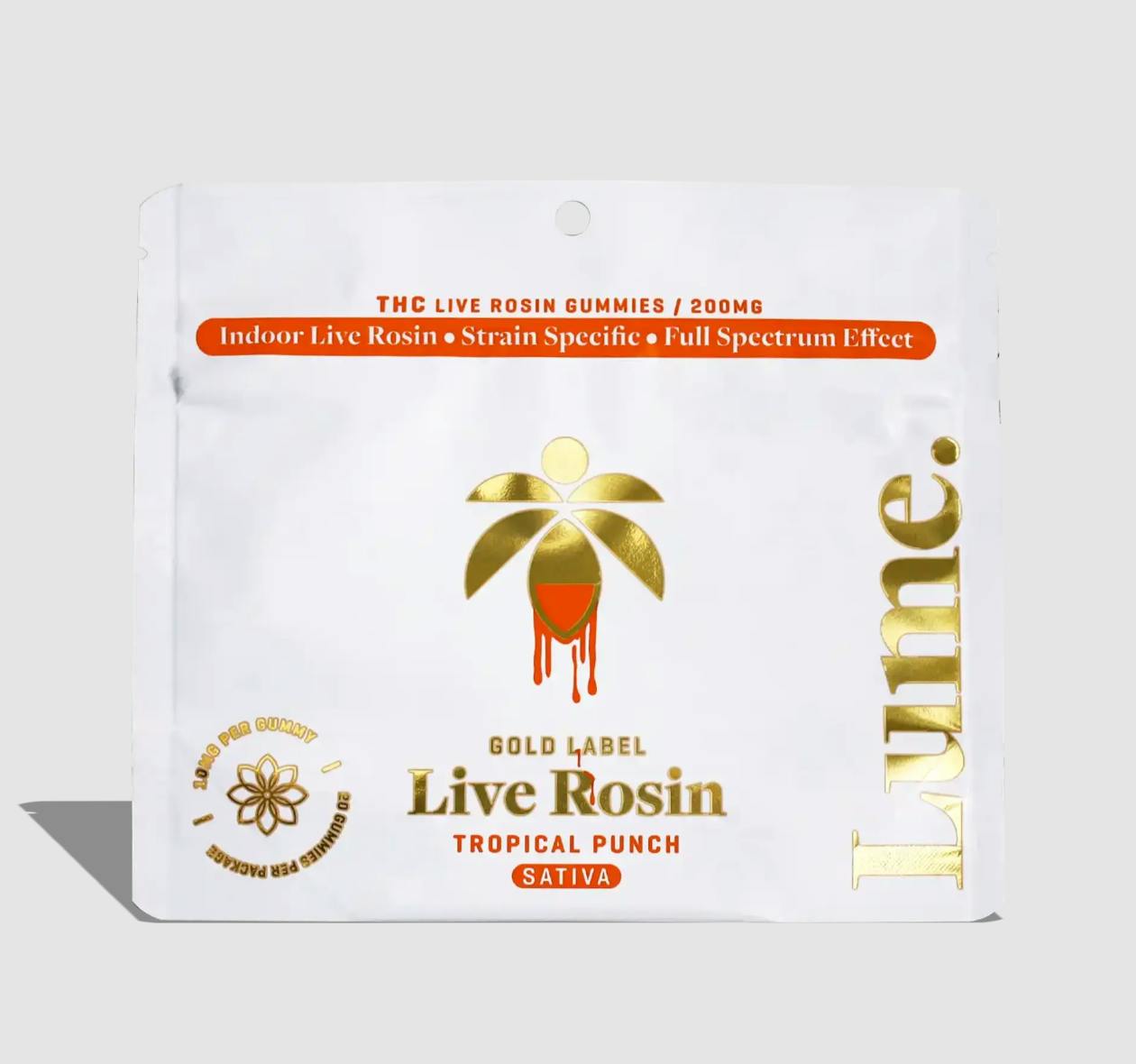 Tropical Punch Live Rosin Gummies | 200mg | 20ct | 10mg/ea