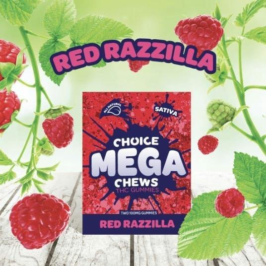 Mega Chew Red Razzilla | Edibles | 200mg