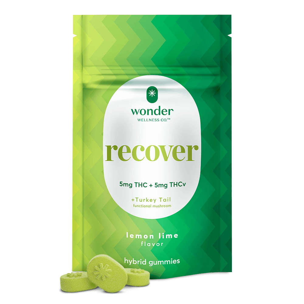 Recover | Lemon Lime 1:1 THC:THCV Gummies | 100mg | 20ct | 5mg/ea