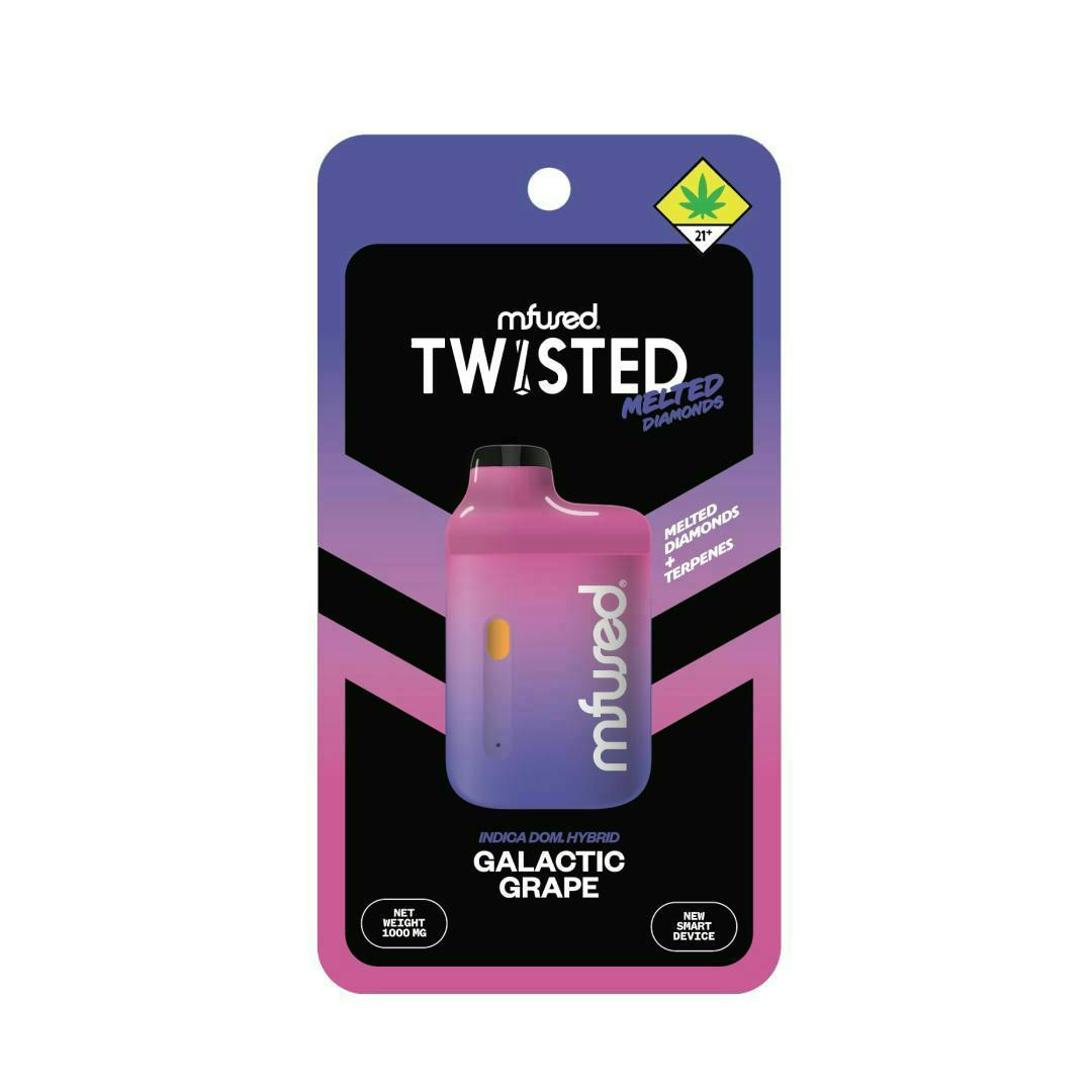 Galactic Grape | TWISTED Melted Diamonds Jefé Disposable | 1g by Super Fog by MFused