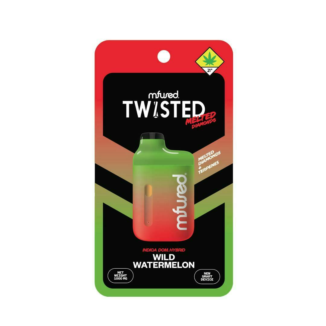 Wild Watermelon | TWISTED Melted Diamonds Jefé Disposable | 1g by Super Fog by MFused
