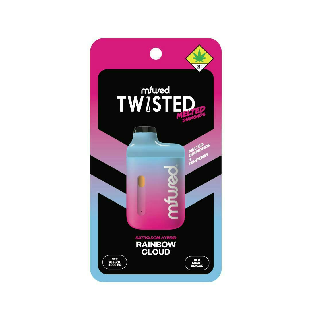 Rainbow Cloud | TWISTED Melted Diamonds Jefé Disposable | 1g by Super Fog by MFused
