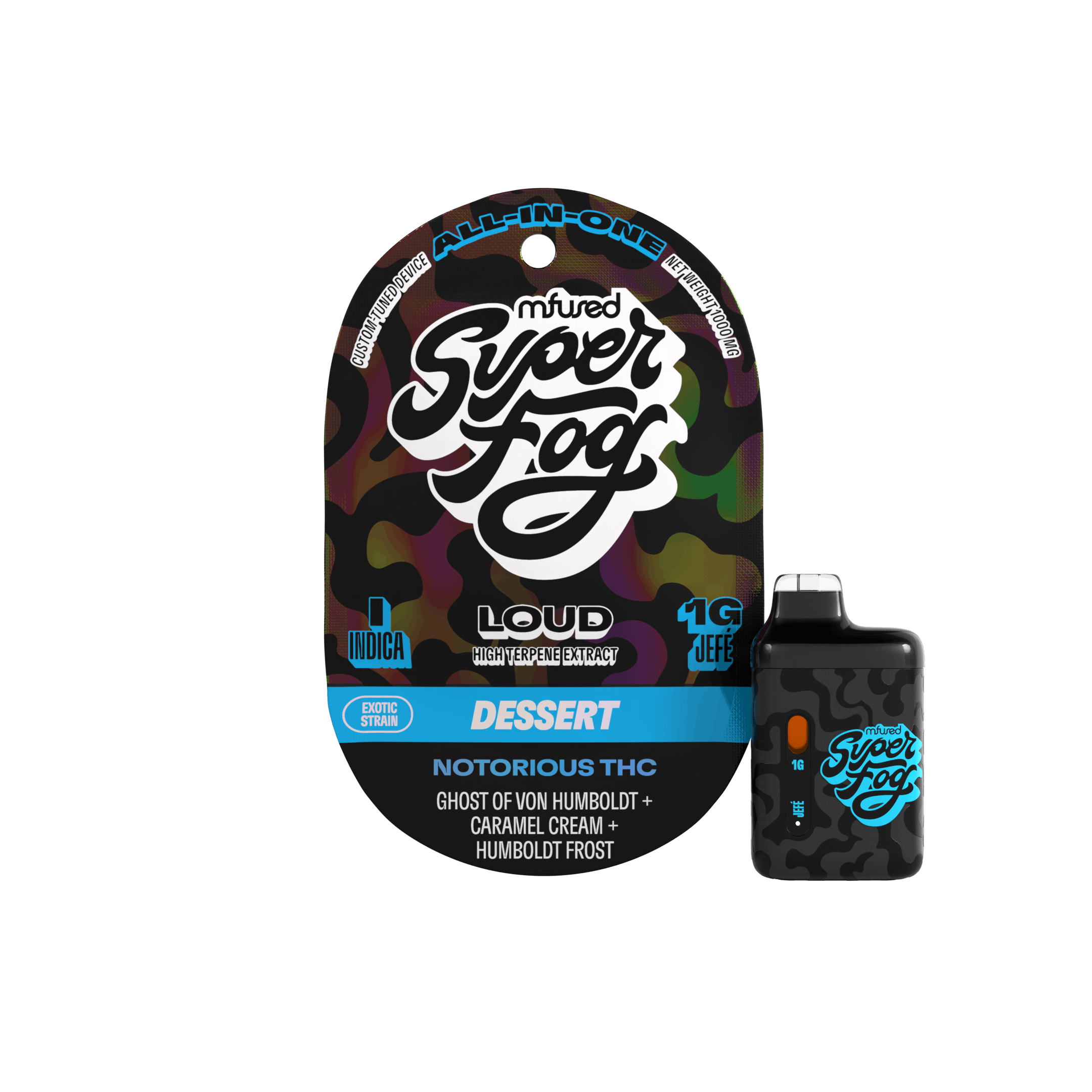 Notorious THC | LOUD High Terpene Extract Jefé Disposable | 1g by Super Fog by MFused