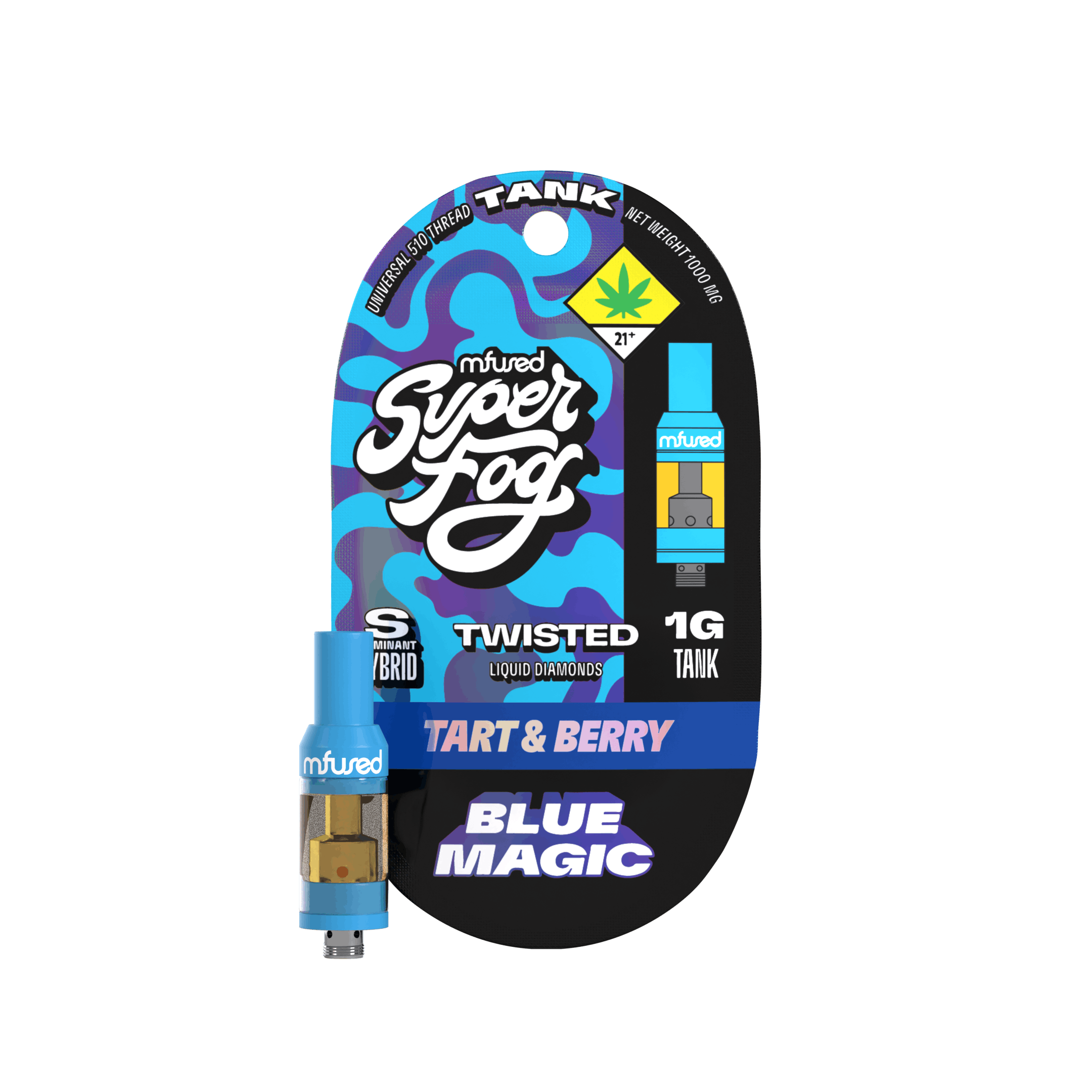 Blue Magic | TWISTED Liquid Diamonds Tank Cartridge | 1g by Super Fog by MFused
