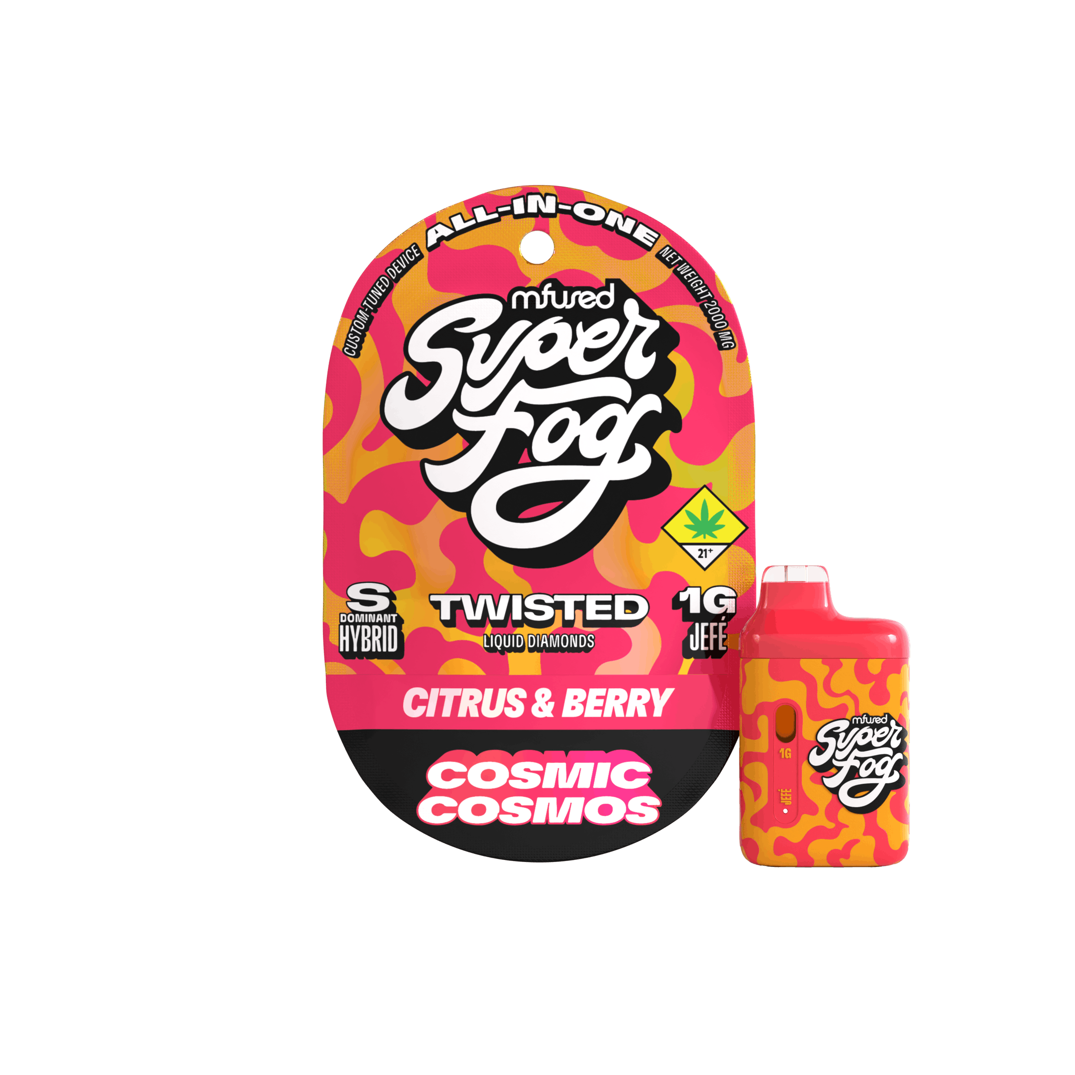 Cosmic Cosmos | TWISTED Liquid Diamonds Jefé Disposable | 1g by Super Fog by MFused