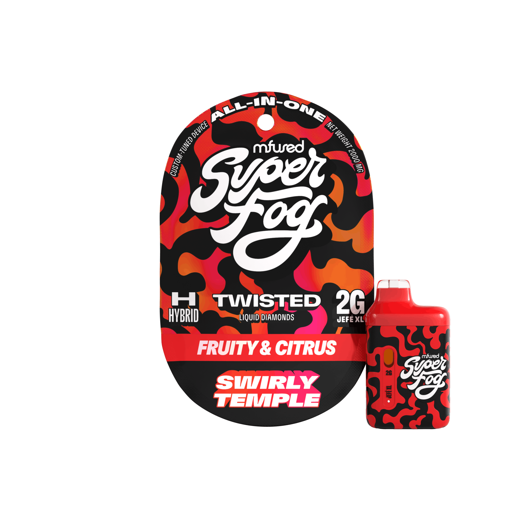 Swirly Temple · TWISTED Liquid Diamonds Jefé Disposable