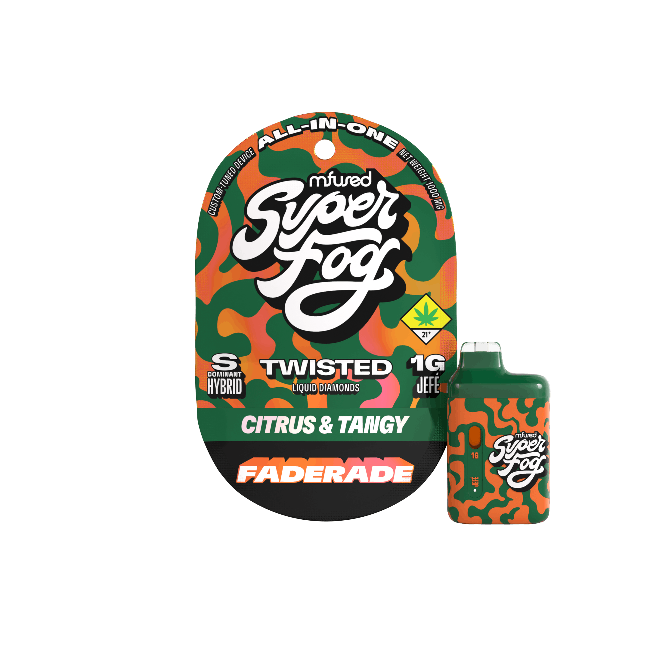 Faderade | TWISTED Liquid Diamonds Jefé Disposable | 1g by Super Fog by MFused