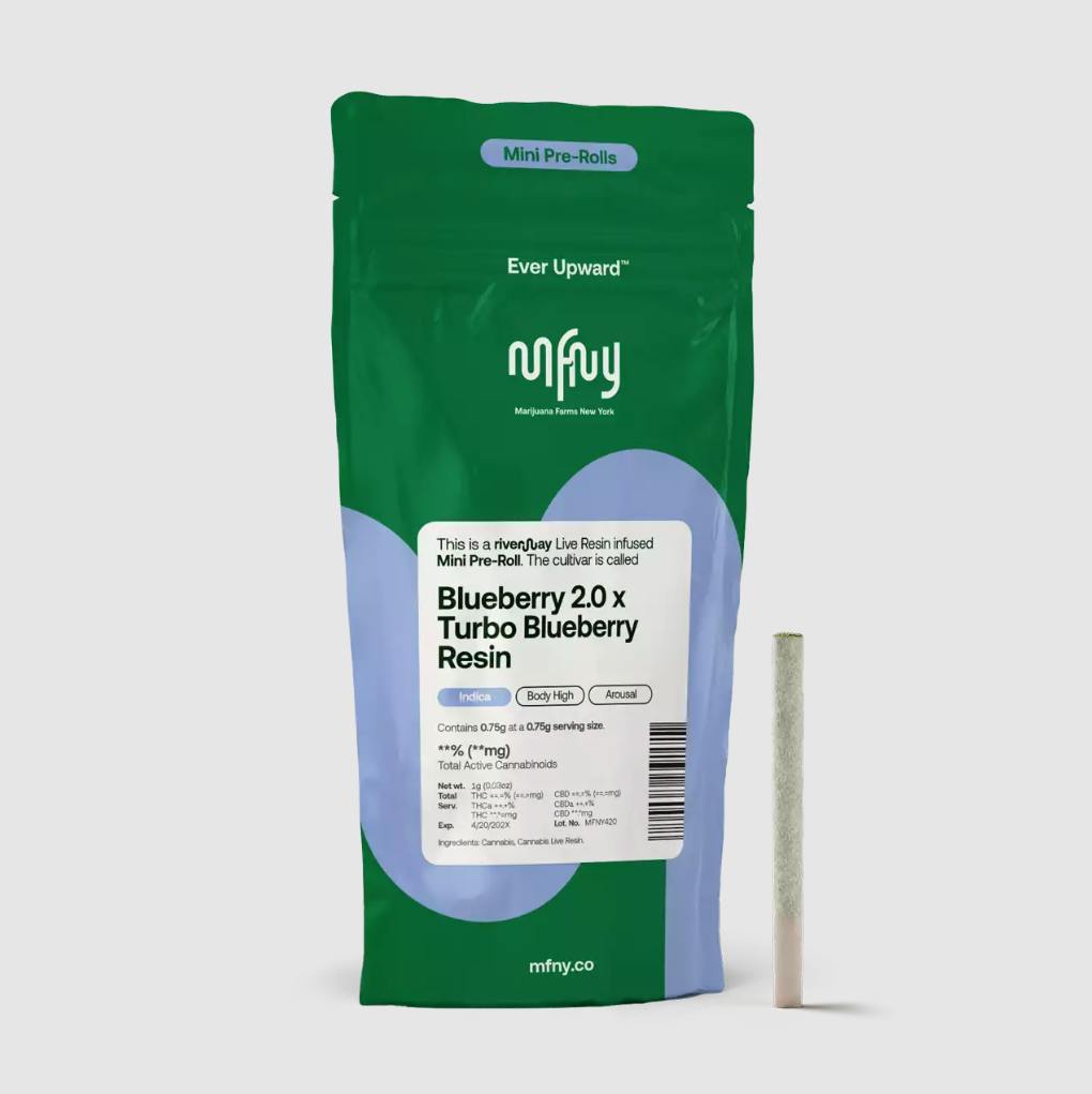 Blueberry 2.0 x Turbo Blueberry | Live Resin Infused Mini | 0.75g by MFNY