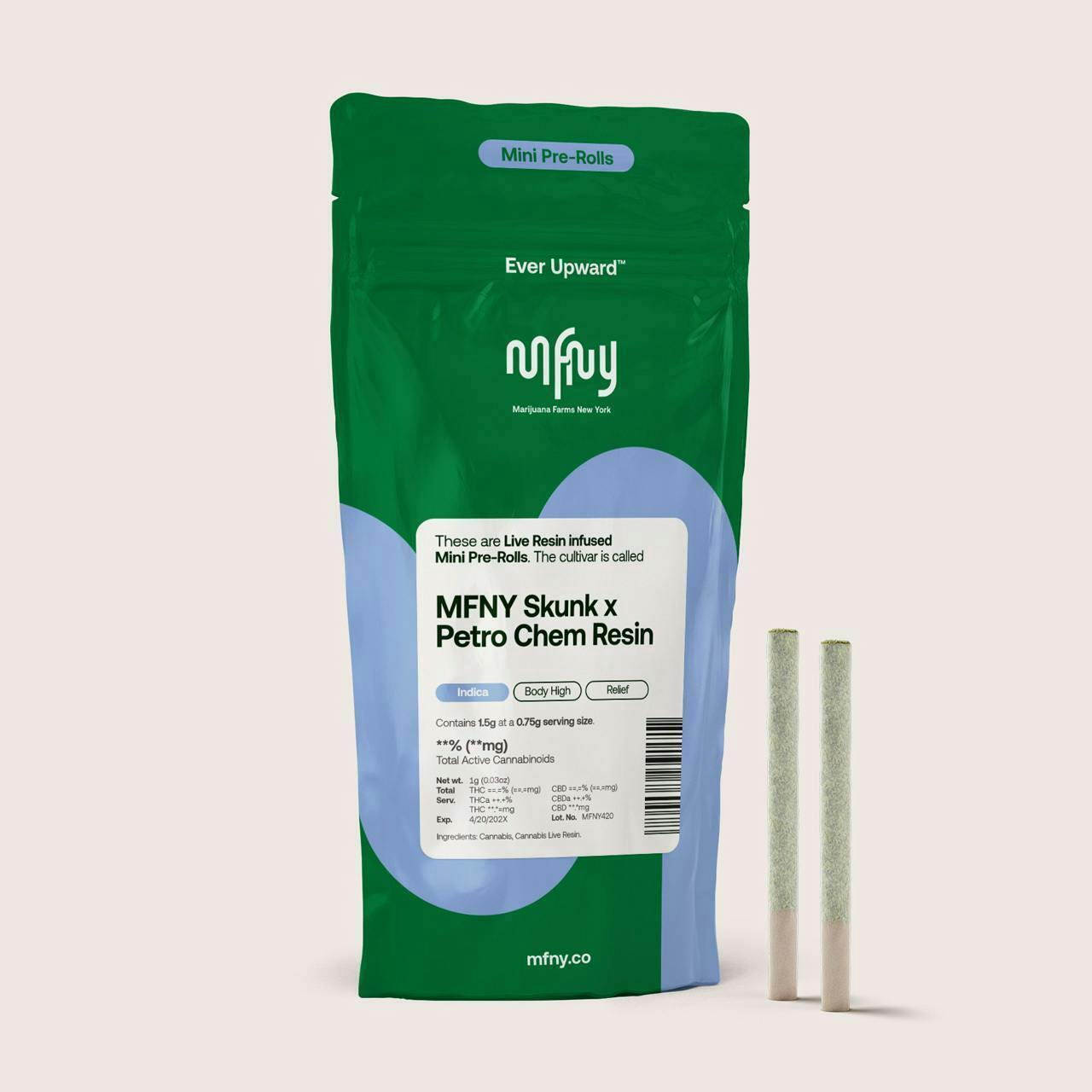 MFNY Skunk x Petro Chem | Infused Minis | 0.75g | 2pk by MFNY