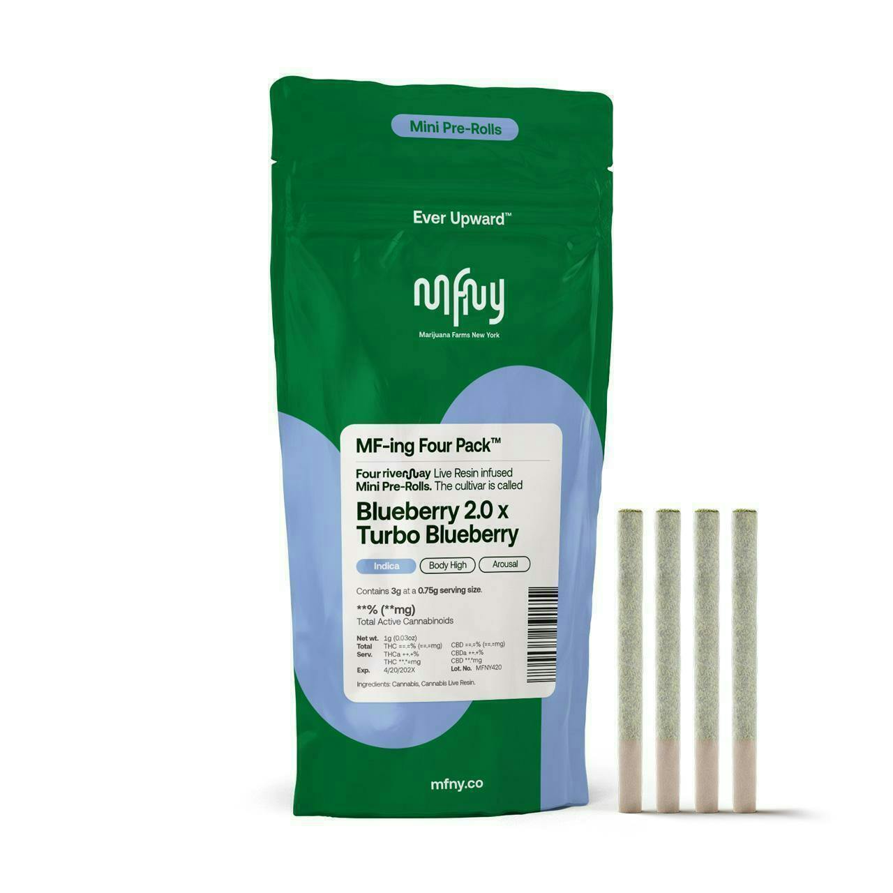 Blueberry | Infused Joints | 0.75g | 4pk