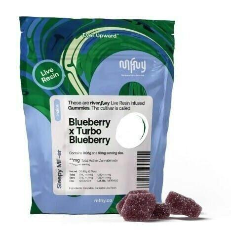 Blueberry | Gummies | 10pk | 10mg/ea at Wild Flower Dispensary