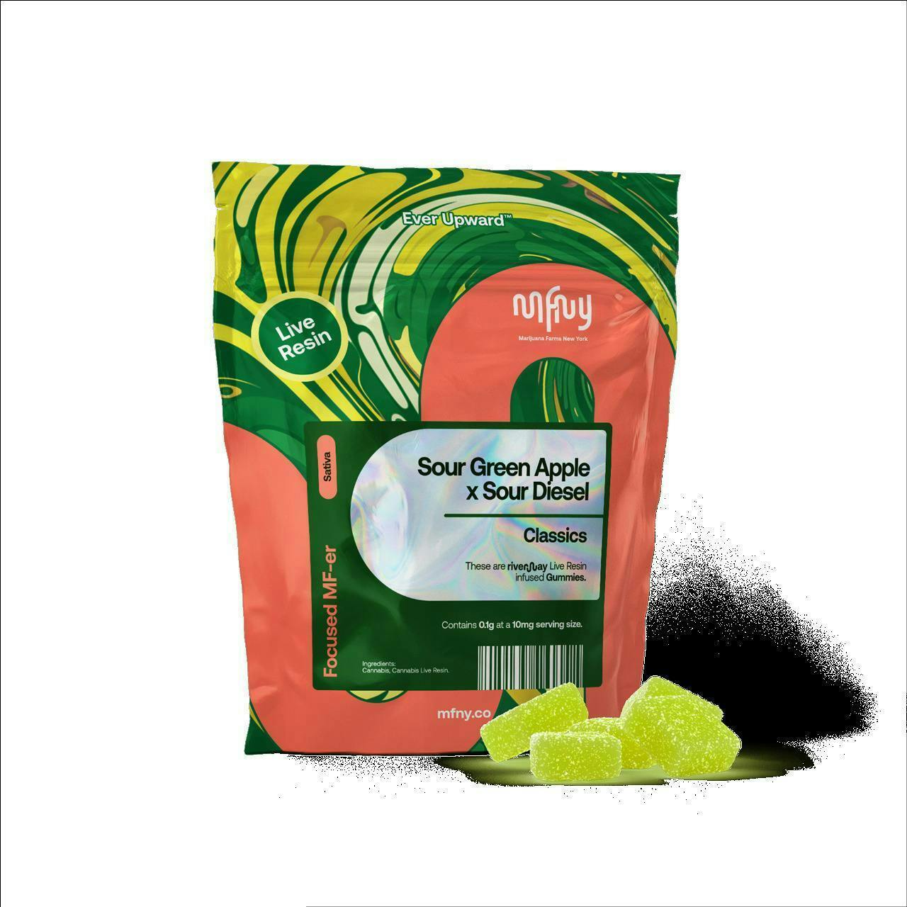 Sour Diesel & Sour Green Apple | Gummies | 10pk | 12mg/ea by MFNY