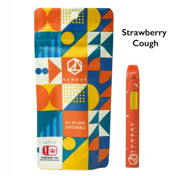 Strawberry Cough | Live Resin Disposable | 2g