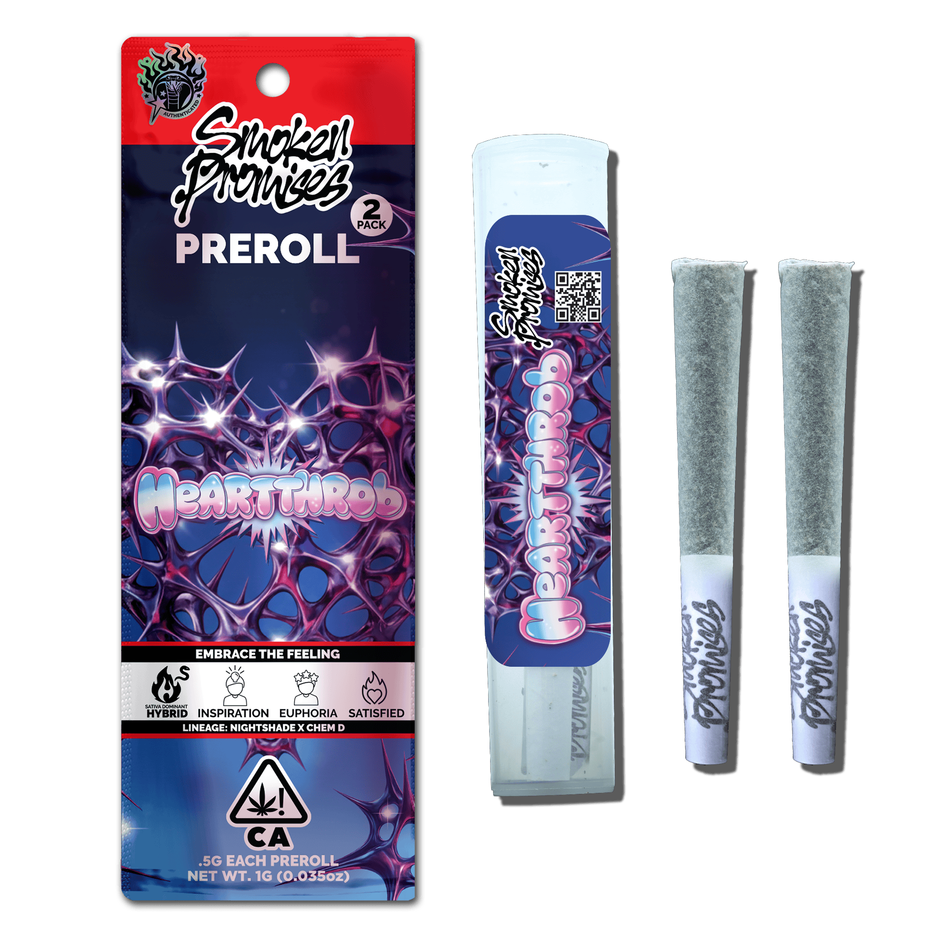 HeartThrob | Pre Roll Pack | 1g (2 x 0.5g)