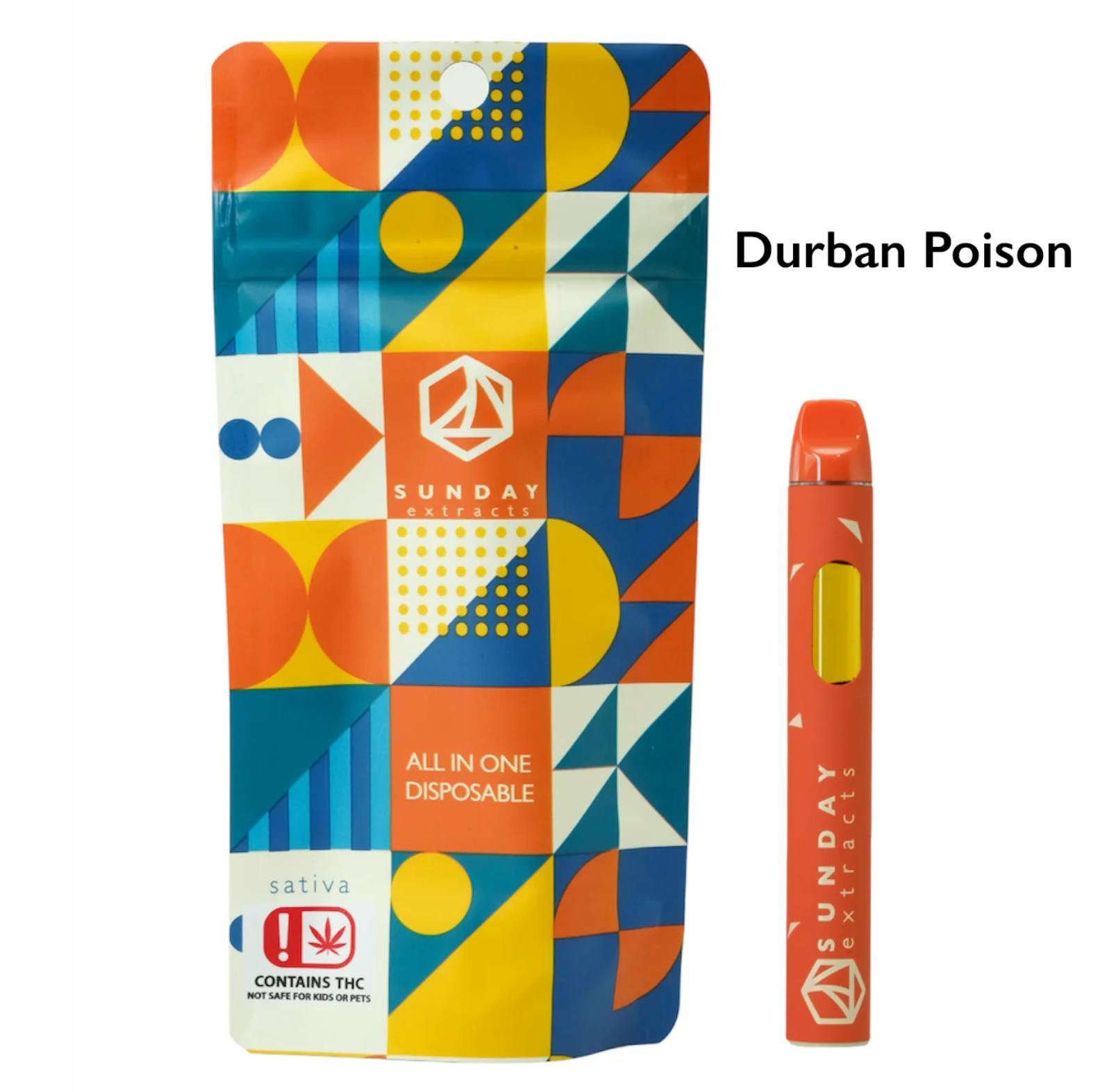 Durban Poison | Live Resin Disposable | 2g