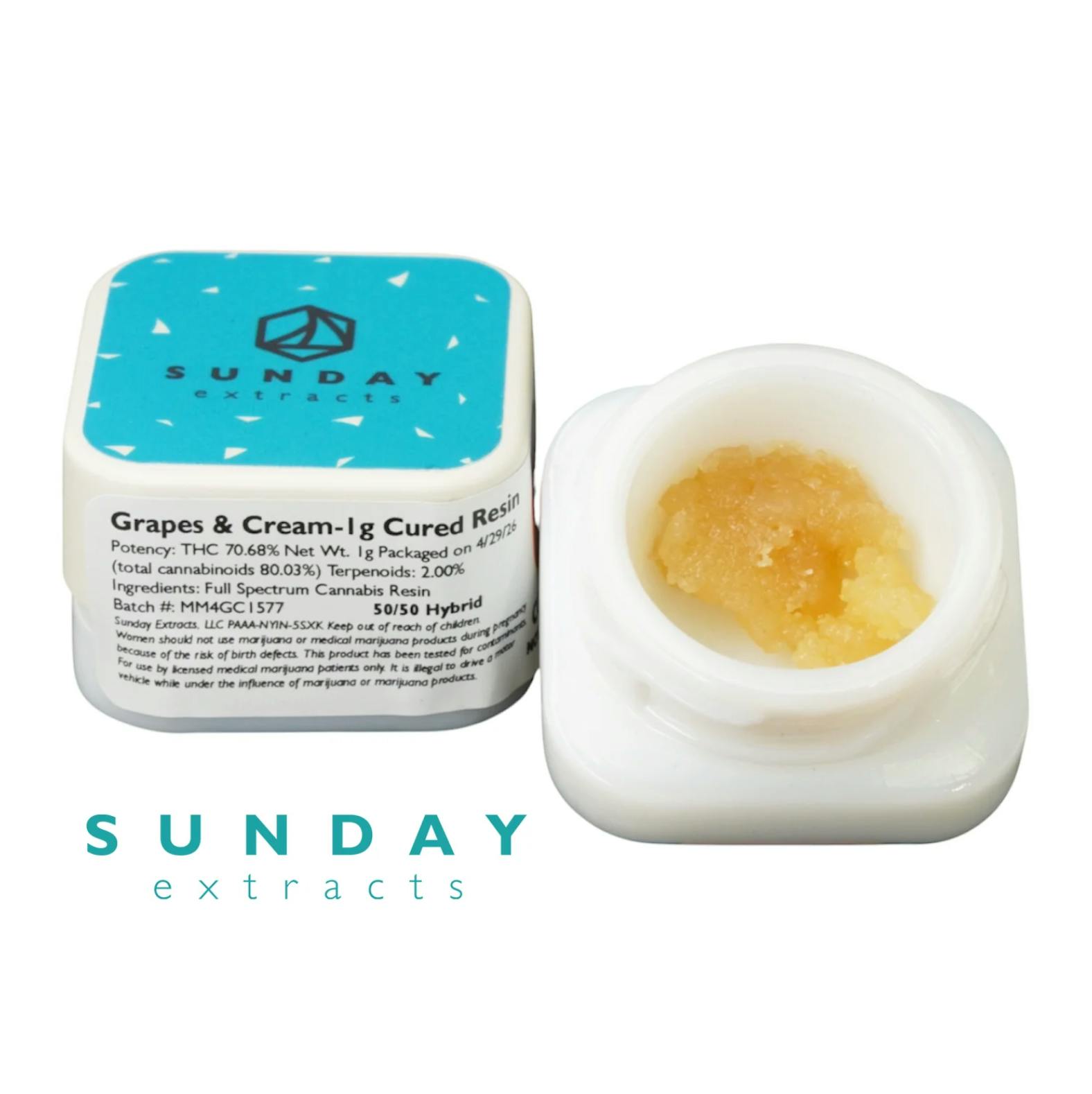 Grapes and Cream | Cured Resin | 1g