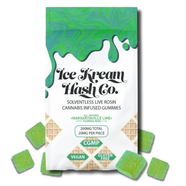 Margaritaville Lime Live Rosin Gummies | 200mg | 10ct | 20mg/ea by Ice Kream Hash Co.