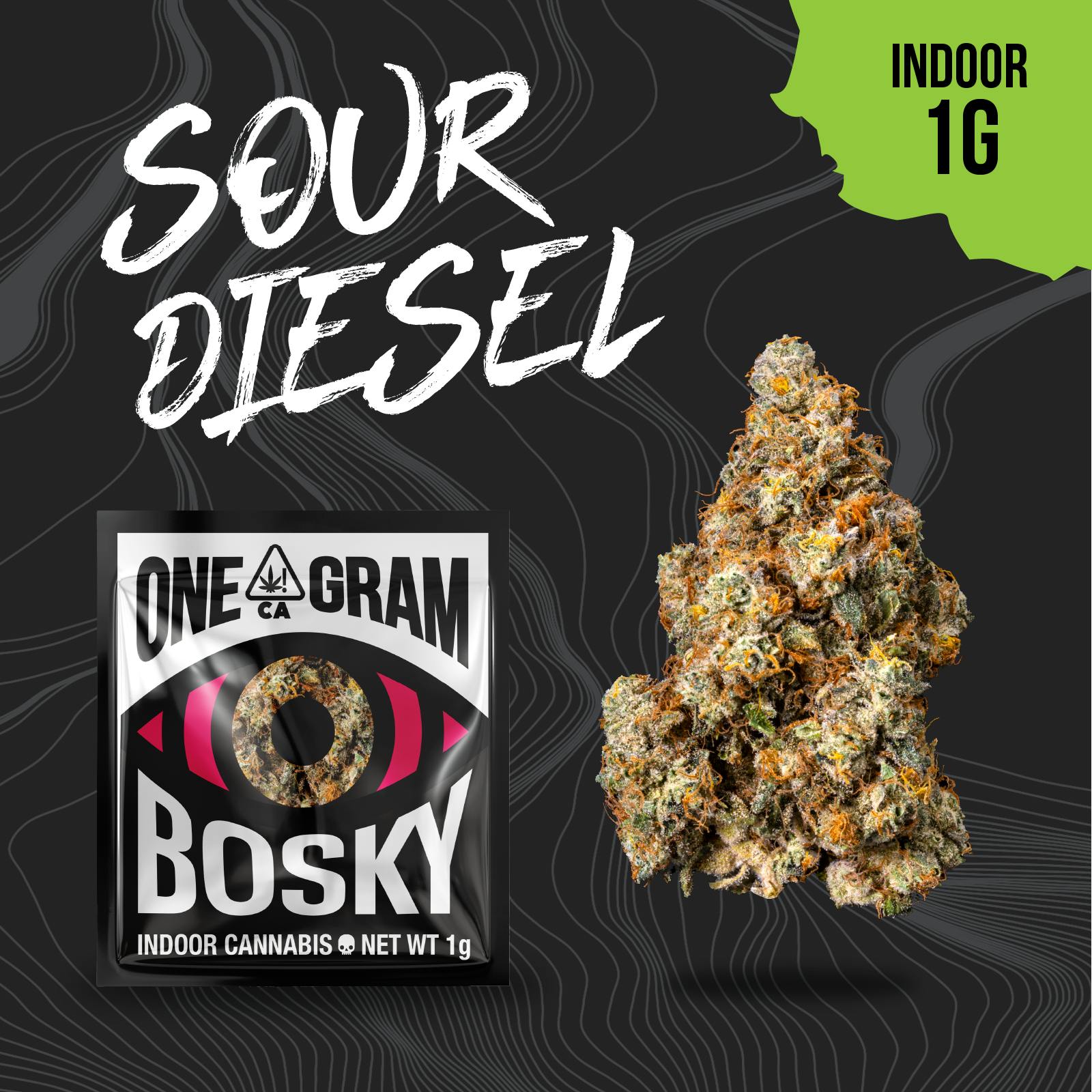 BOSKY | Sour Diesel | Gas | 1g