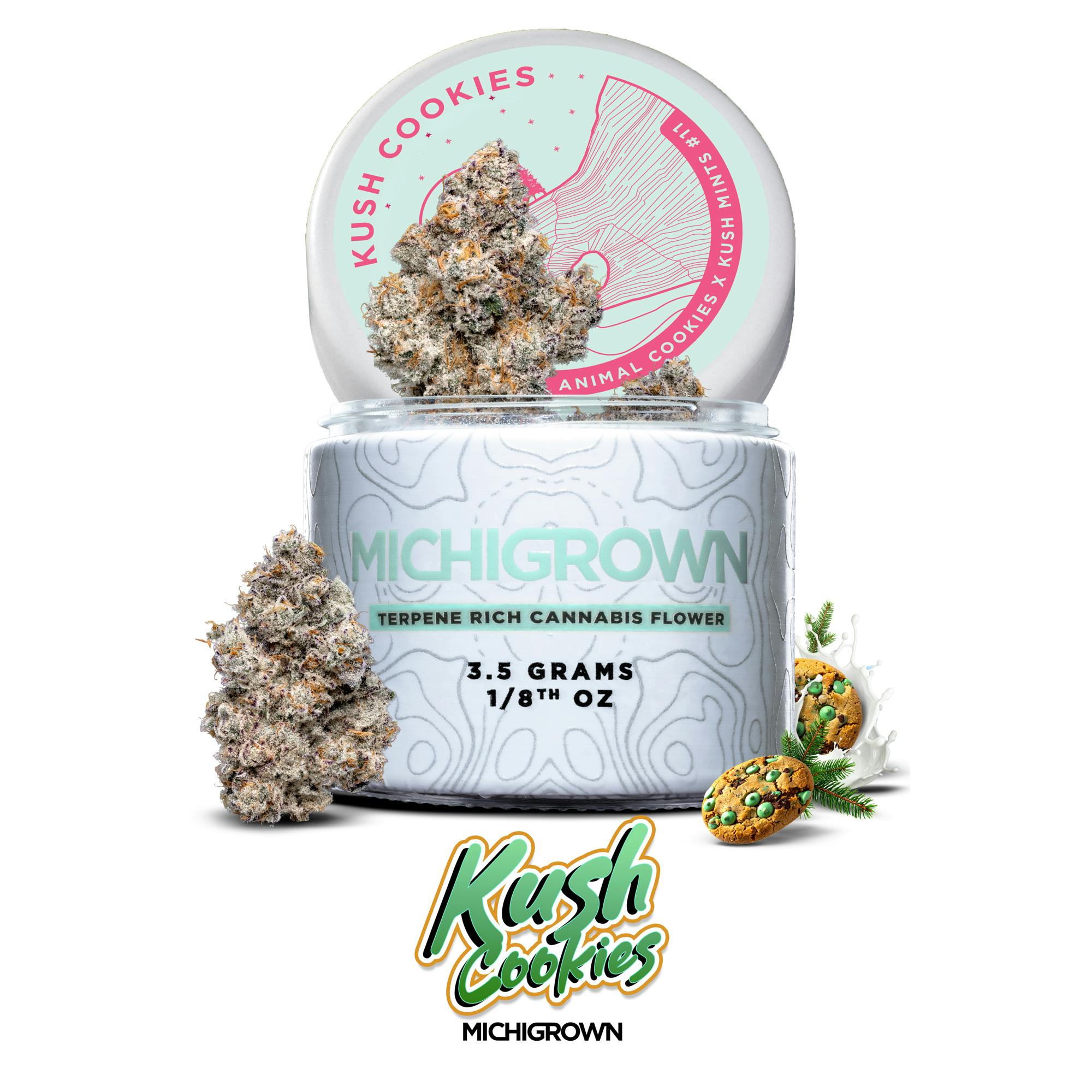 KUSH COOKIES - 3.5 GRAMS - PREMIUM FLOWER - JARS by MICHIGROWN