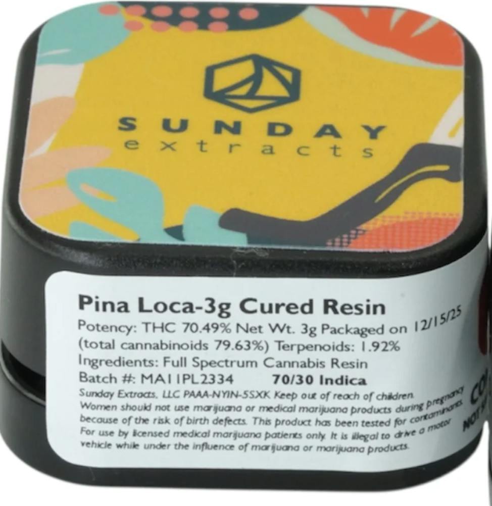 Pina Loca | Cured Resin | 3g