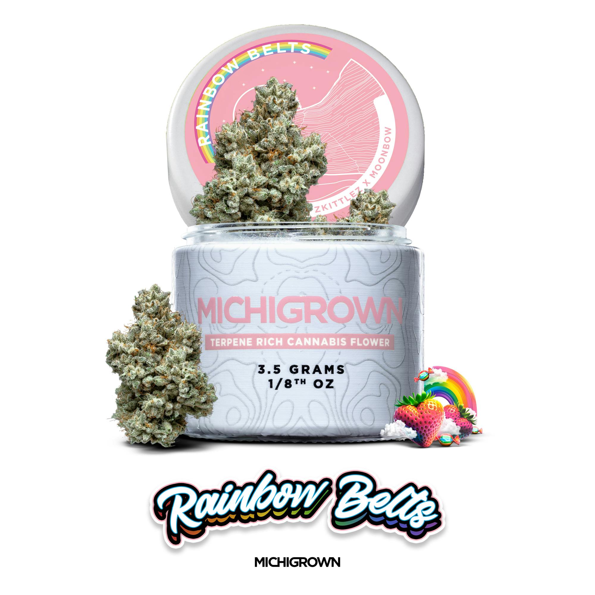 RAINBOW BELTS - 3.5 GRAMS - PREMIUM FLOWER - JARS by MICHIGROWN
