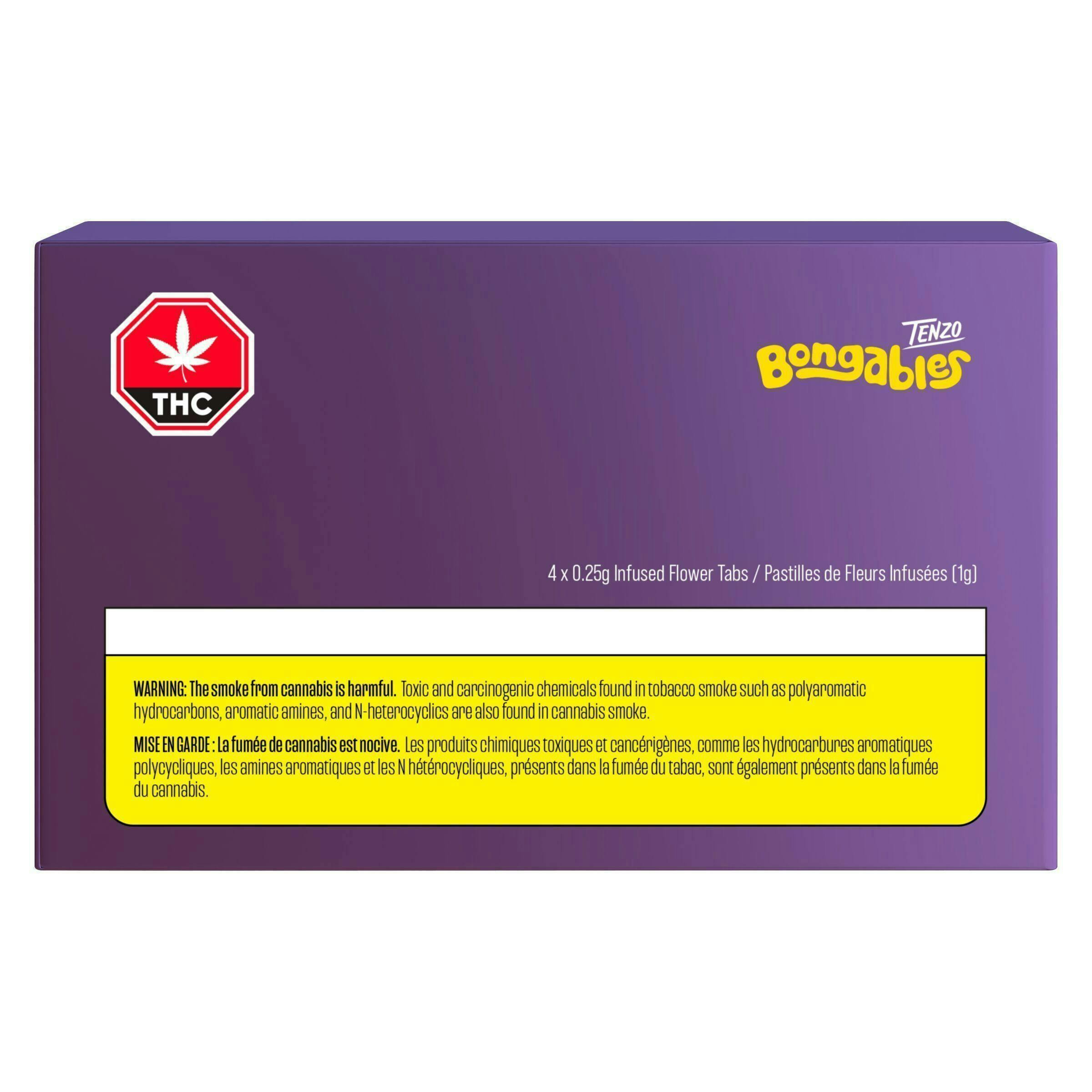 Bongables | Infused Flower Tabs | 0.25g each | 4pk