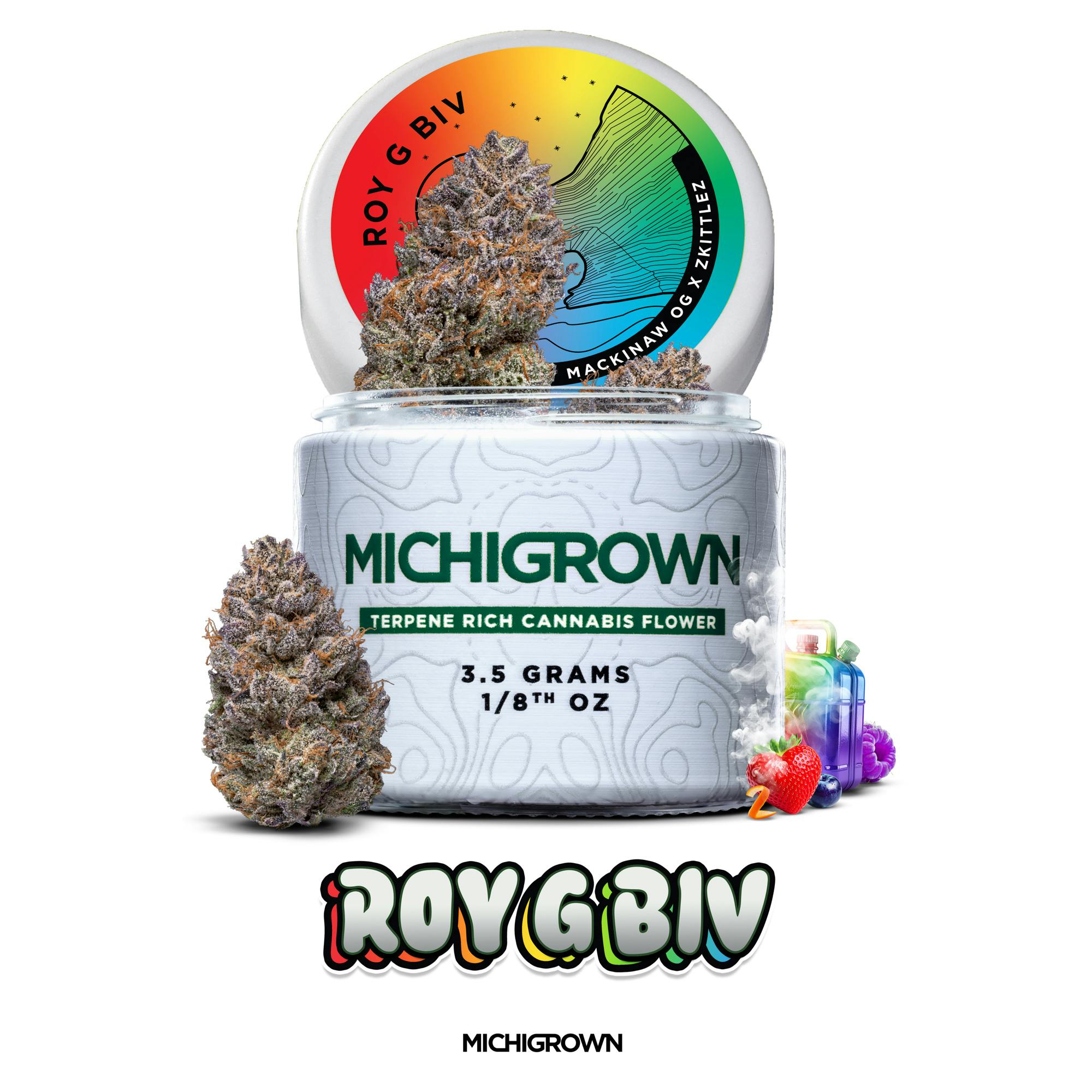 ROY G BIV - 3.5 GRAMS - PREMIUM FLOWER - JARS by MICHIGROWN