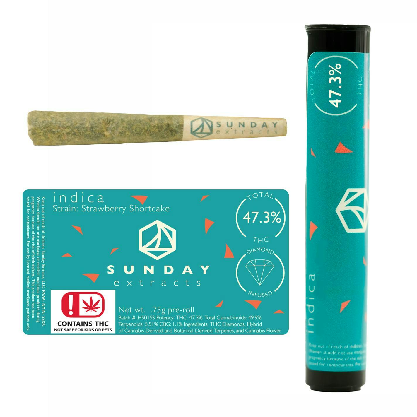 Strawberry Shortcake | Infused Joint | 0.75g