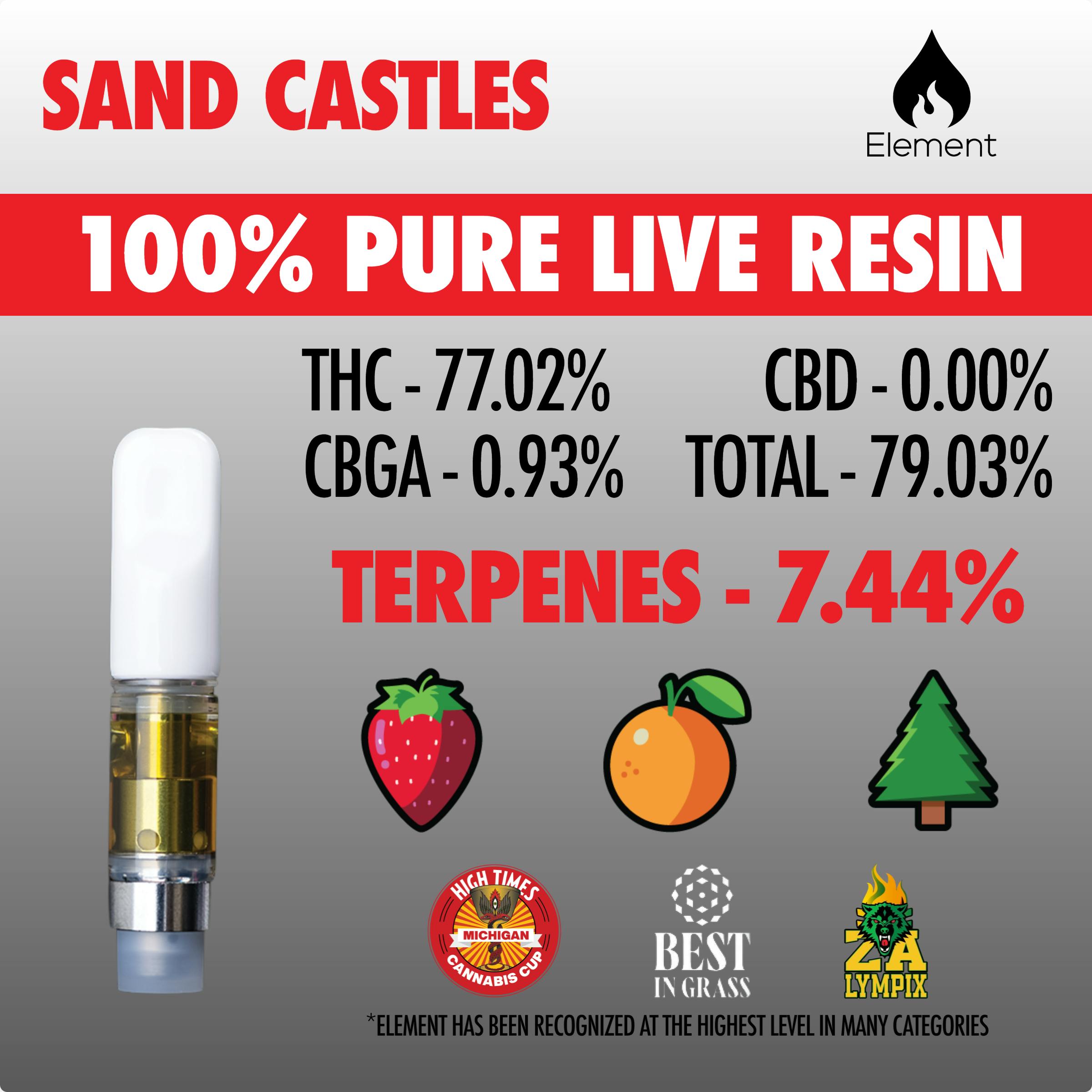 Element Pure Live Cart 1g - Sand Castles by Element