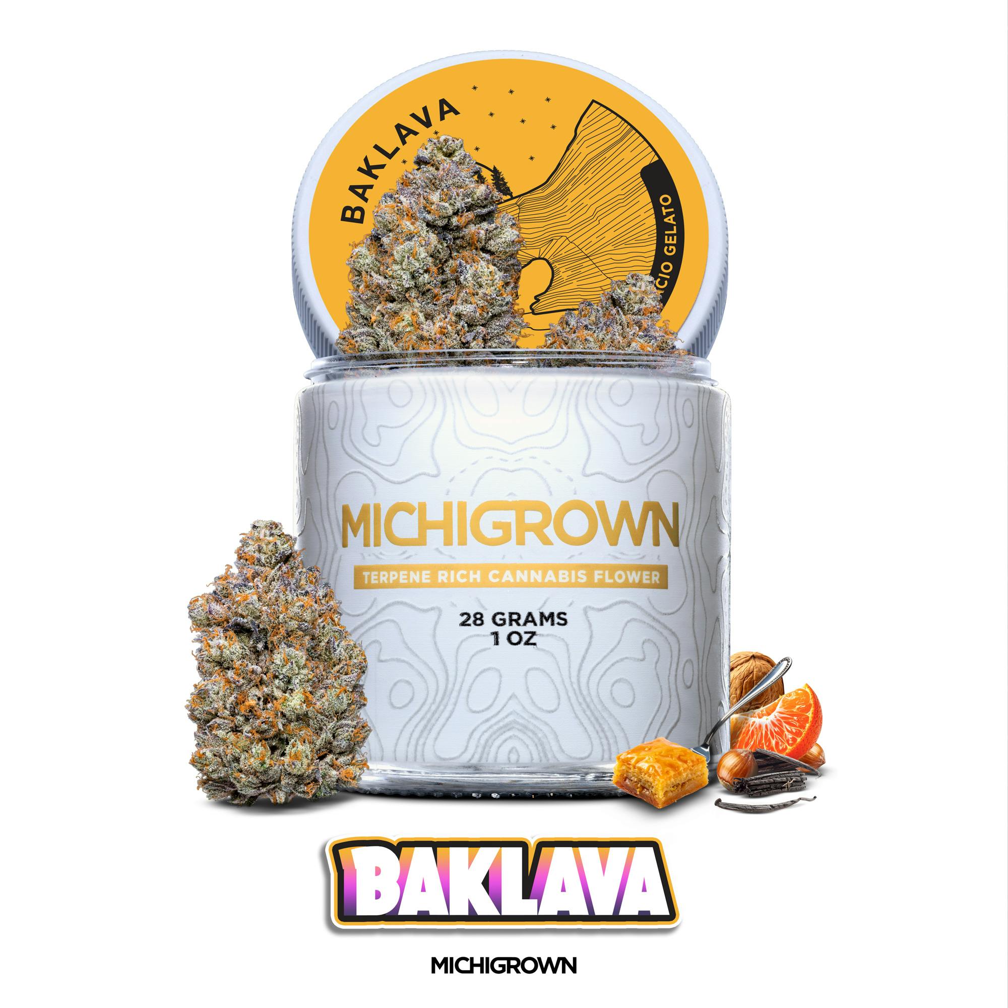 BAKLAVA - 28 GRAMS - PREMIUM FLOWER - JARS by MICHIGROWN