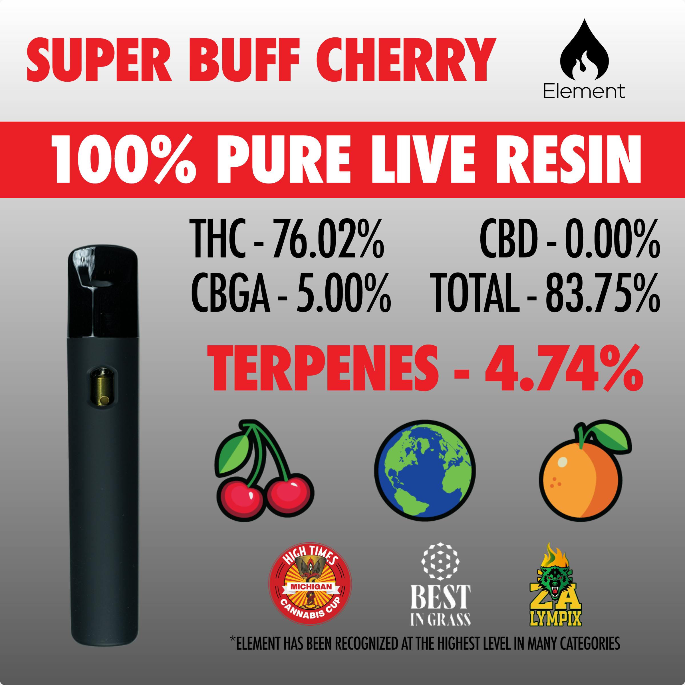 Element Pure Live Disposable 1g - Super Buff Cherry by Element