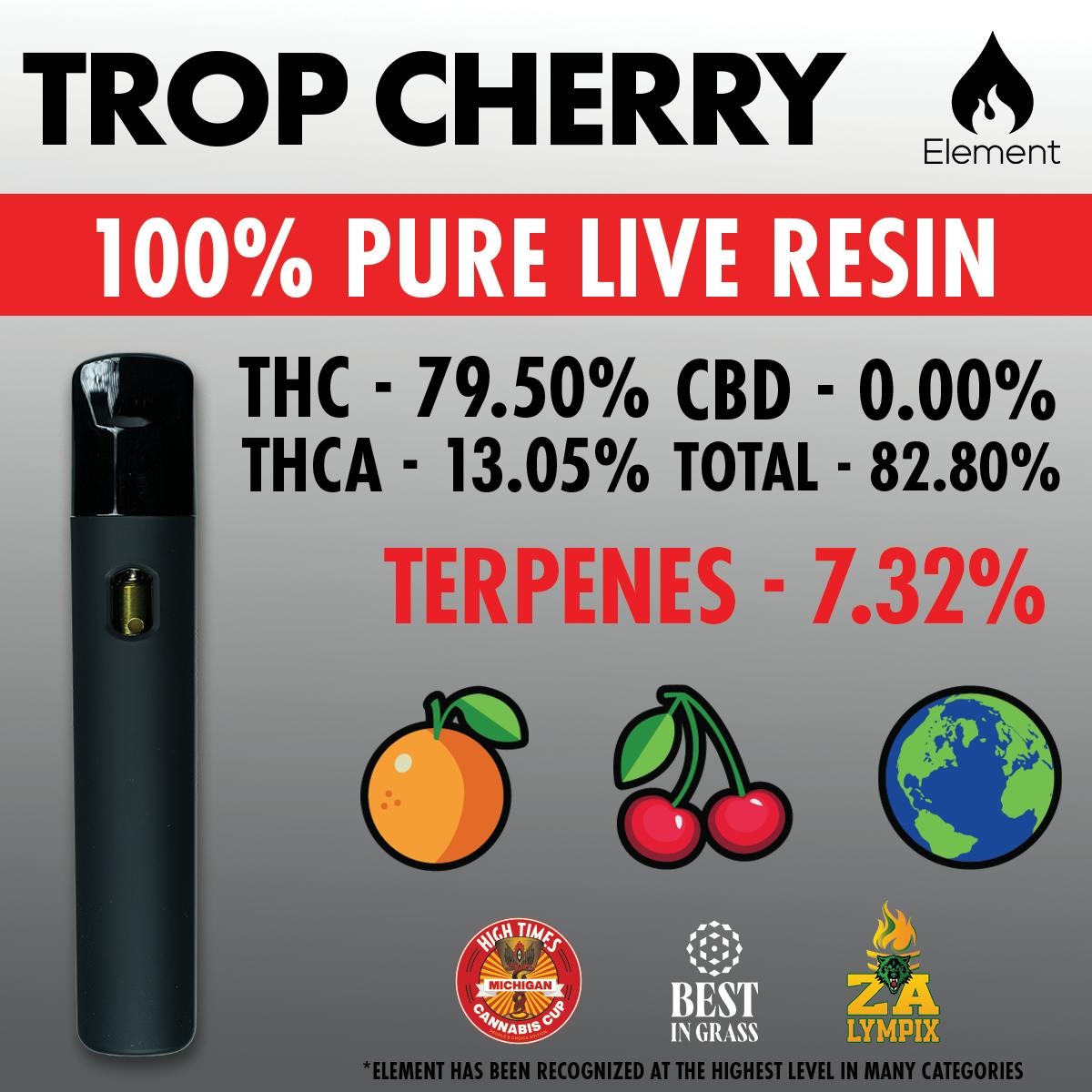 Element Pure Live Disposable 1g - Trop Cherry