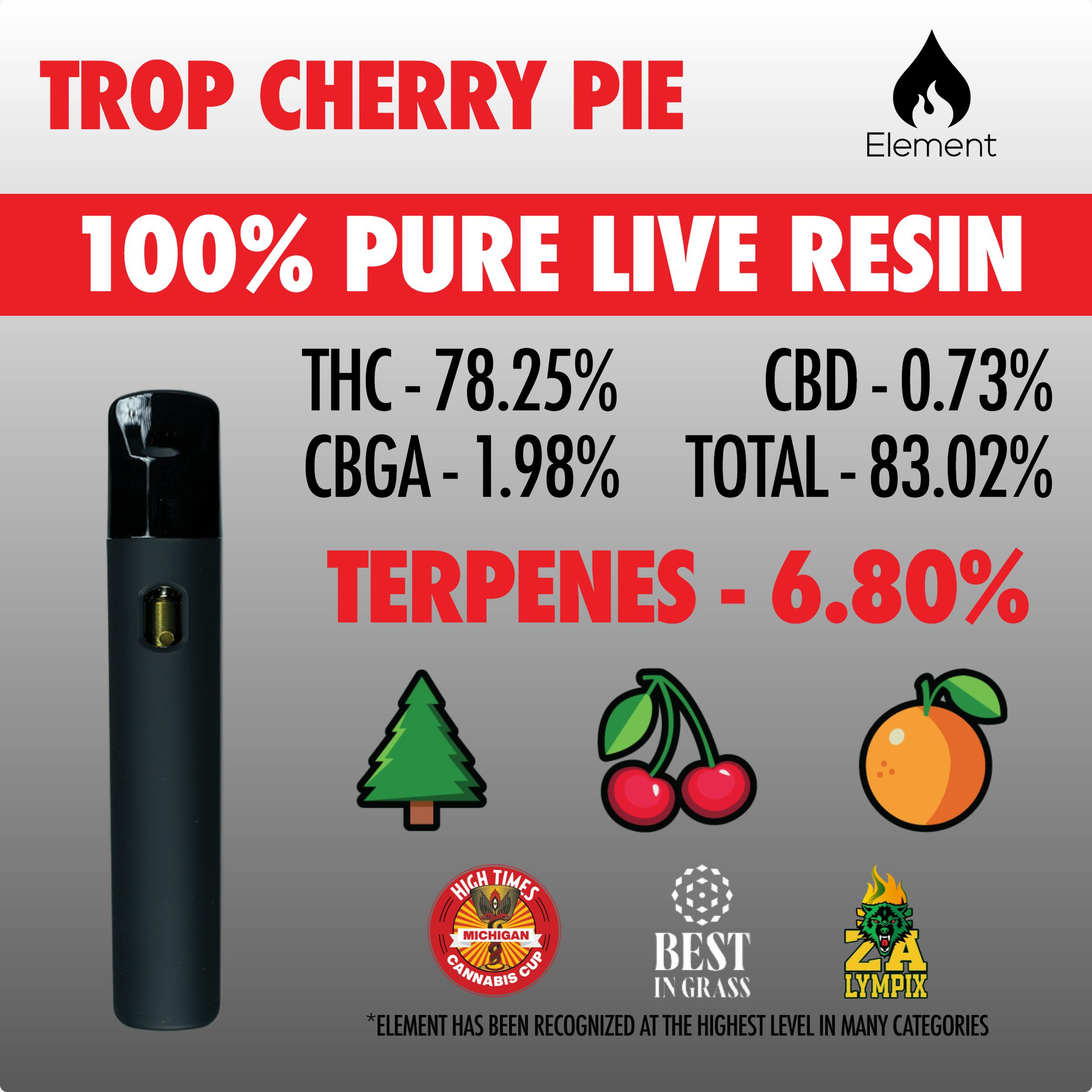 Element Pure Live Disposable 1g - Trop Cherry Pie by Element