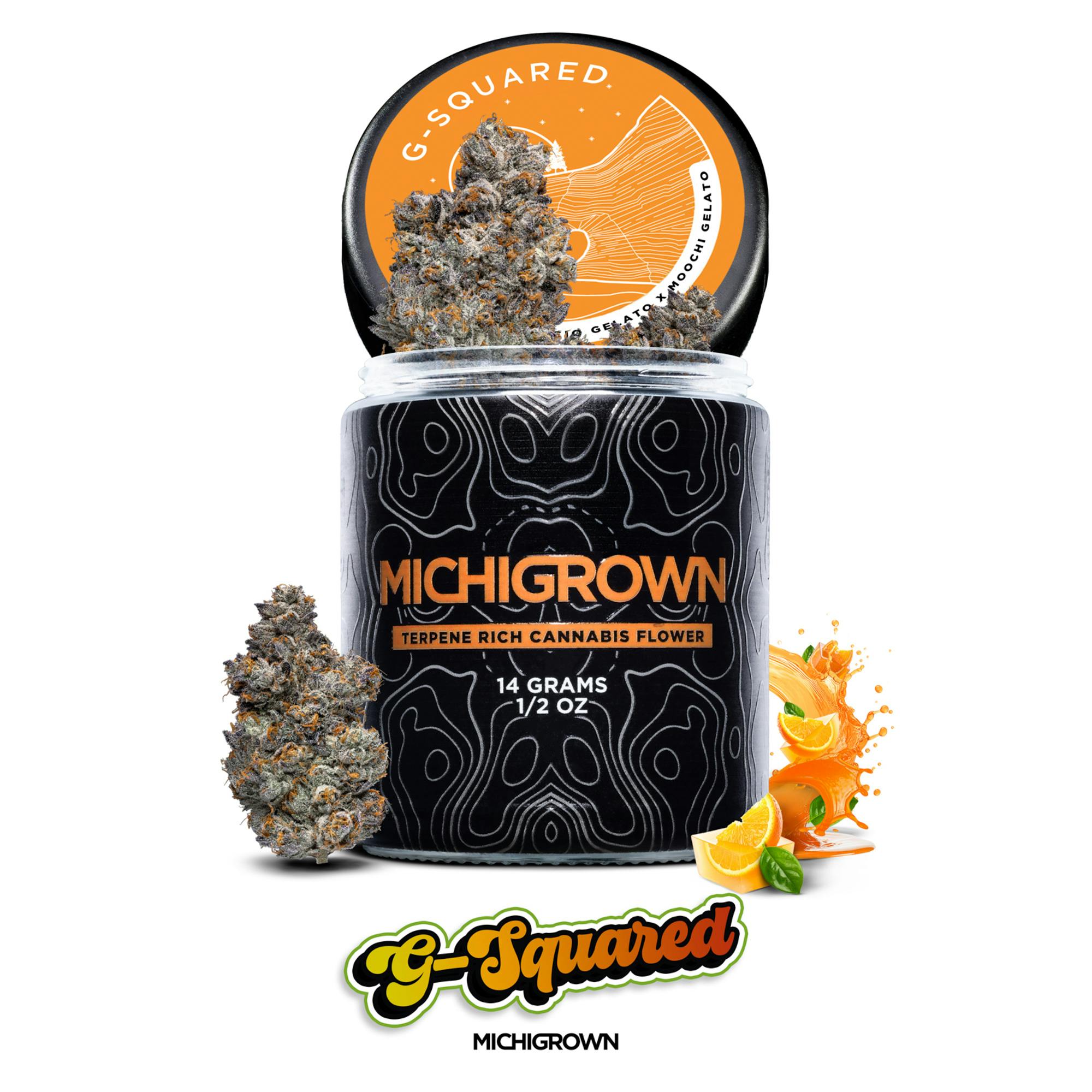 G-SQUARED - 14 GRAMS - PREMIUM FLOWER - JARS by MICHIGROWN