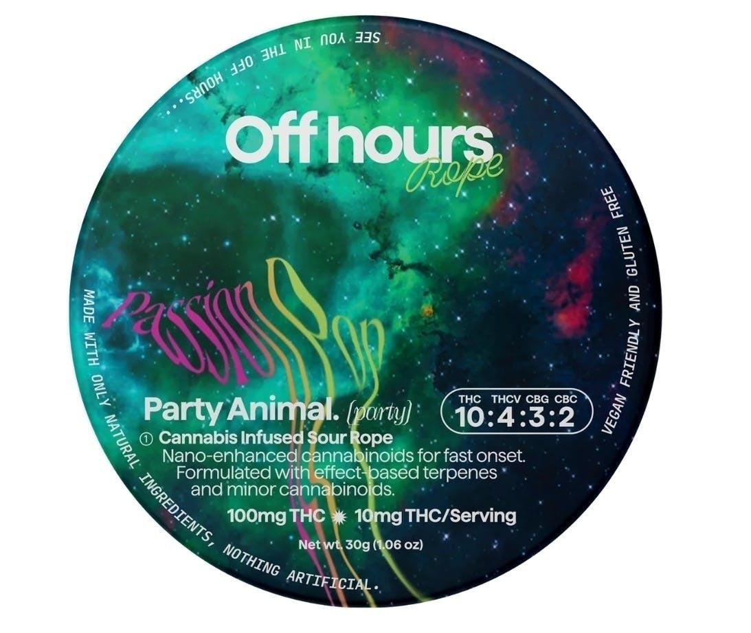 Party Animal | 10:4:3:2 Passion Pop | Rosin Edibles | 100mg | 1ct by Off Hours