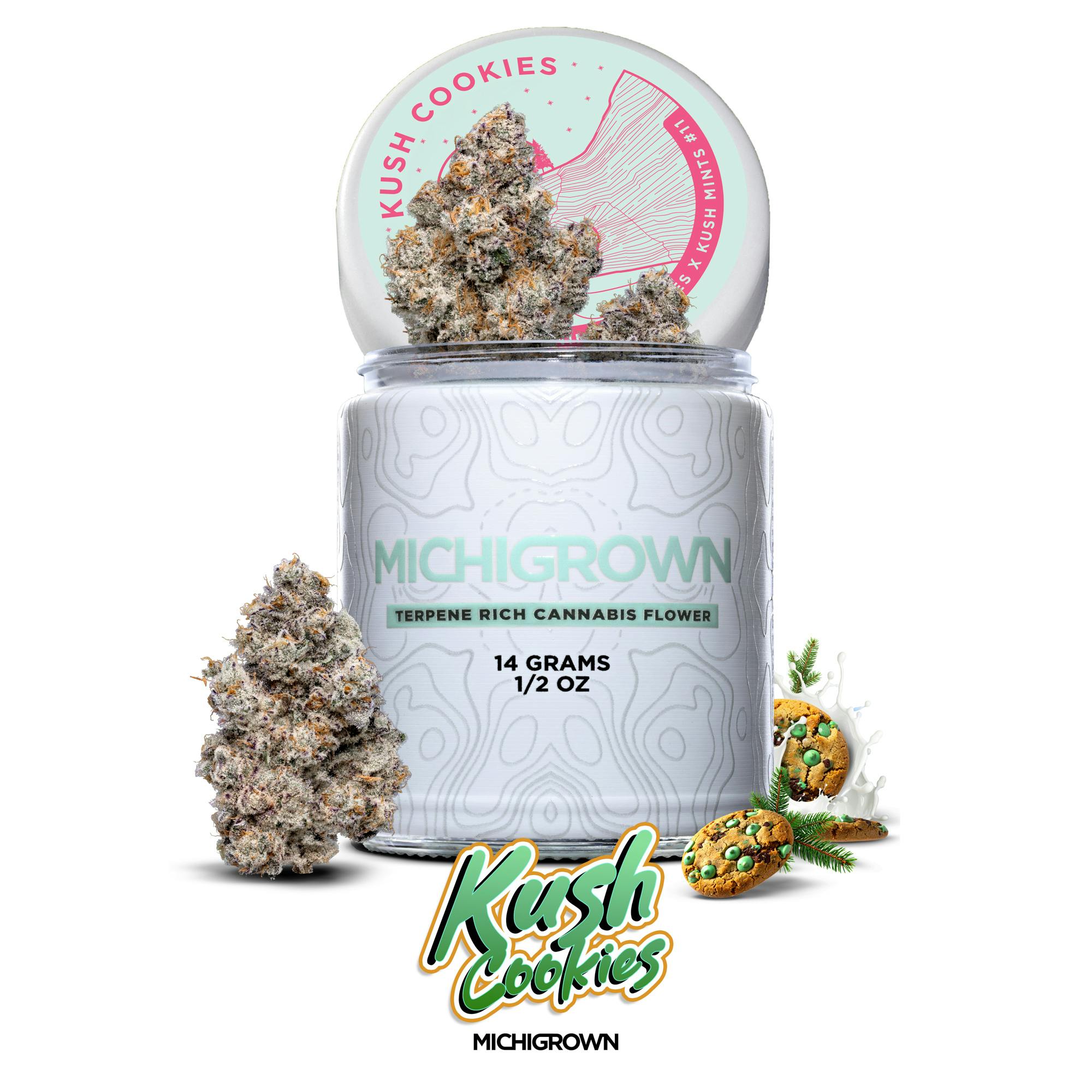 KUSH COOKIES - 14 GRAMS - PREMIUM FLOWER - JARS by MICHIGROWN