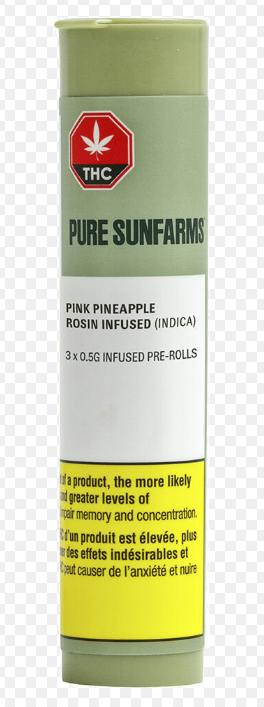 Pink Pineapple Rosin Infused | Infused Joints | 0.5g each | 3pk