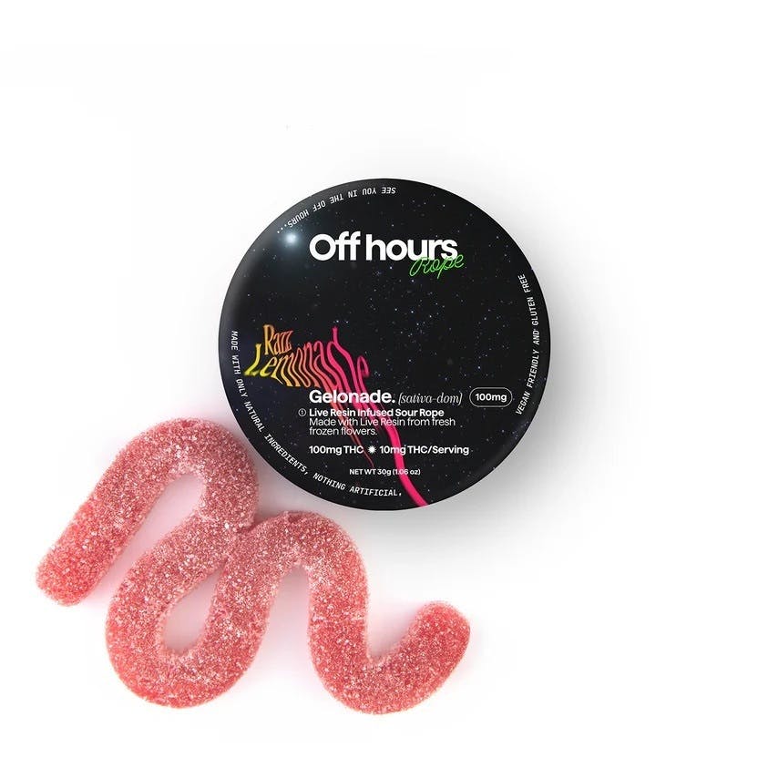Gelonade | Razz Lemonade | Rosin Ropes | 100mg | 1ct