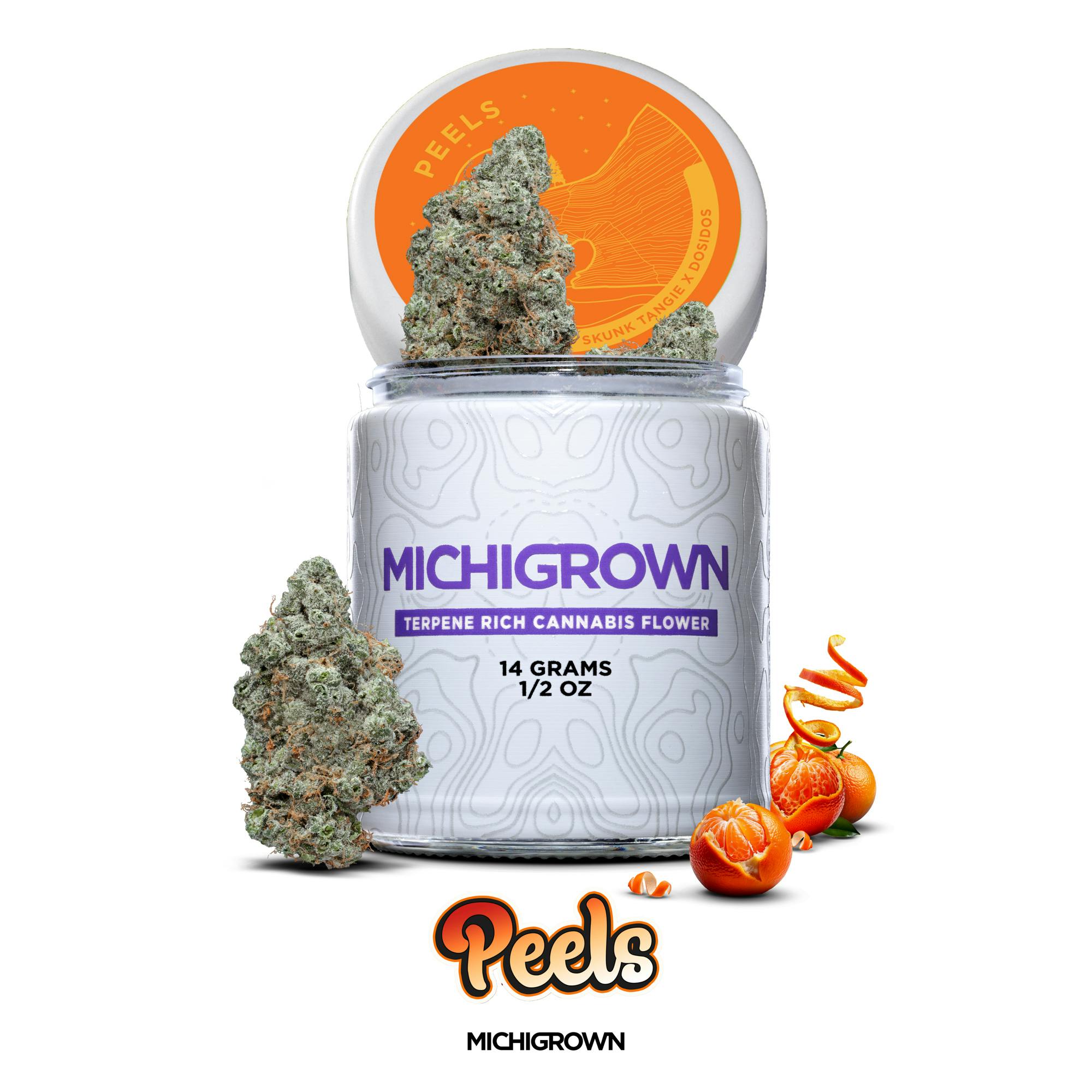 PEELS - 14 GRAMS - PREMIUM FLOWER - JARS by MICHIGROWN