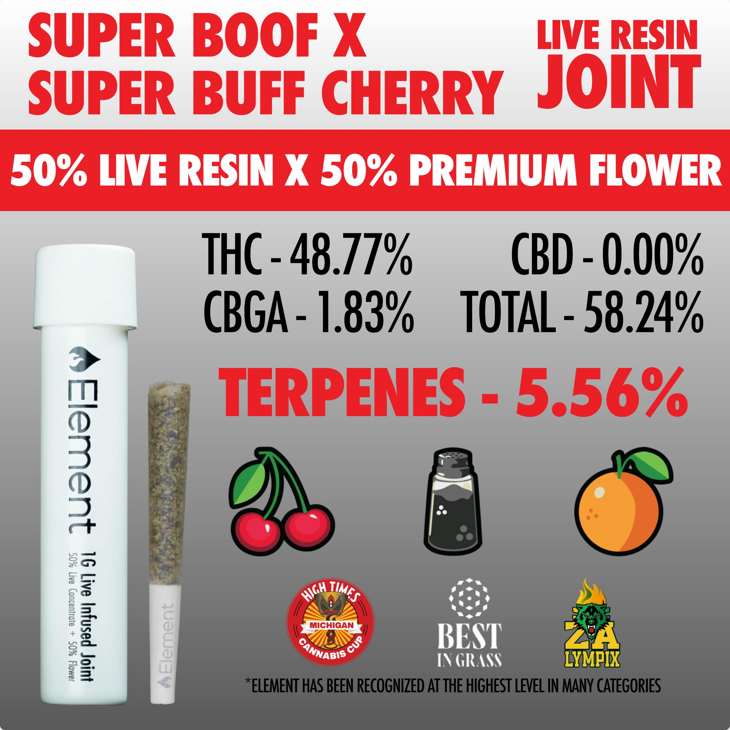 Element x KAI - Live Resin Joint 1g - Super Boof x Super Buff Cherry